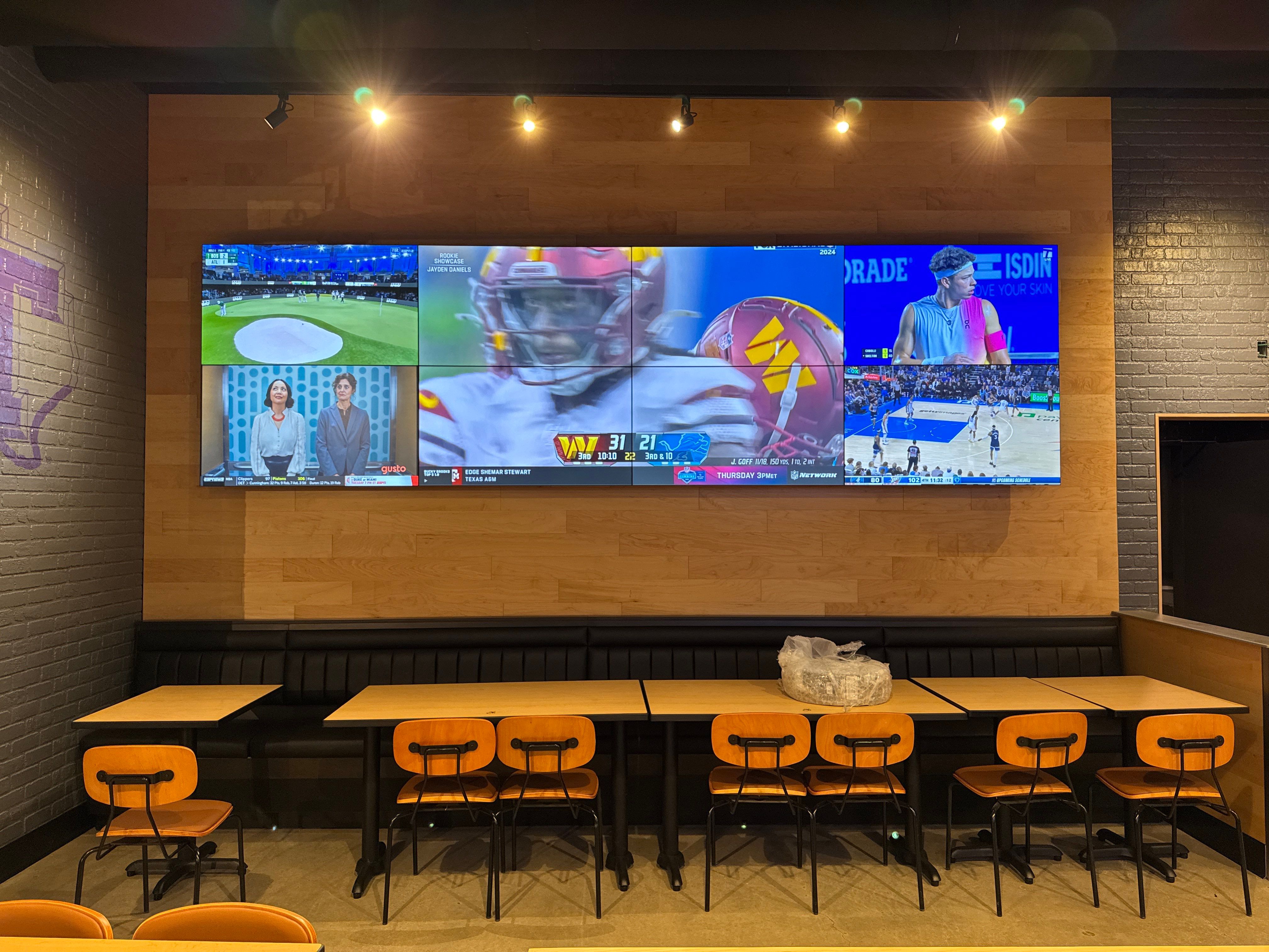 Large Sports Bar AV install by AVSi