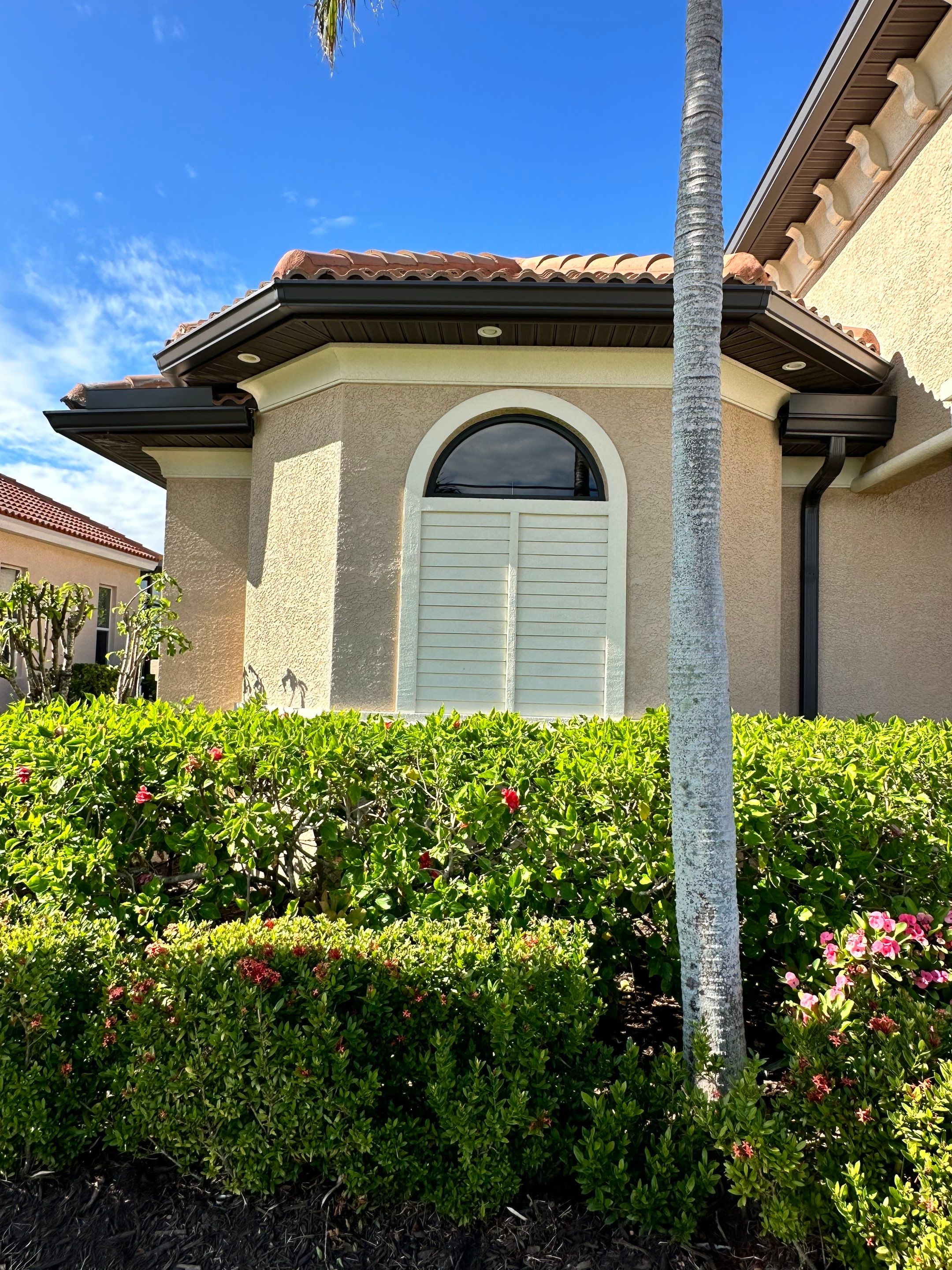 Bronze Downspout Installation in Cape Coral FL by Gutter Professors