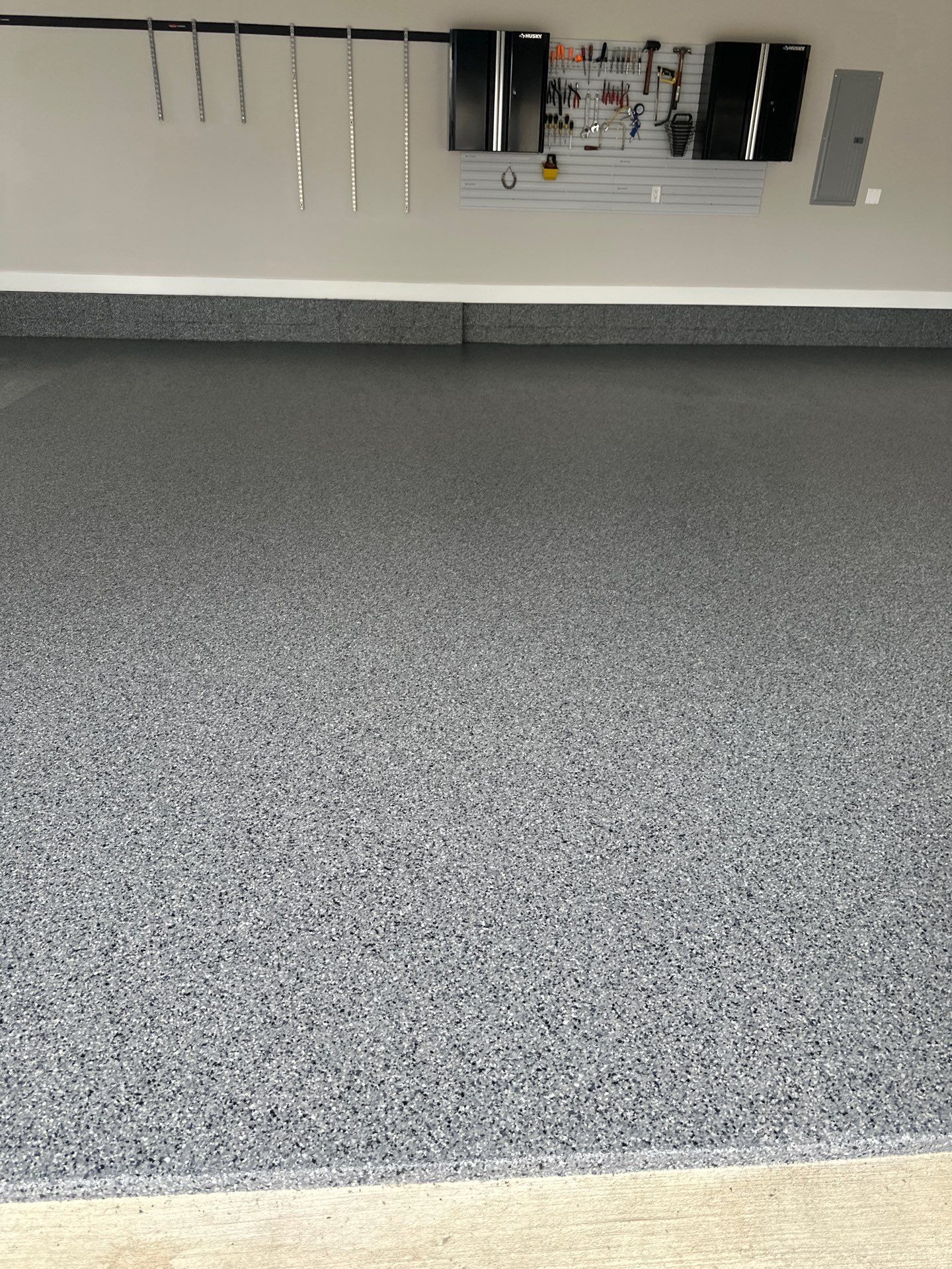 Garage Floor Coating using Nightfall by My Garage Floor Guys