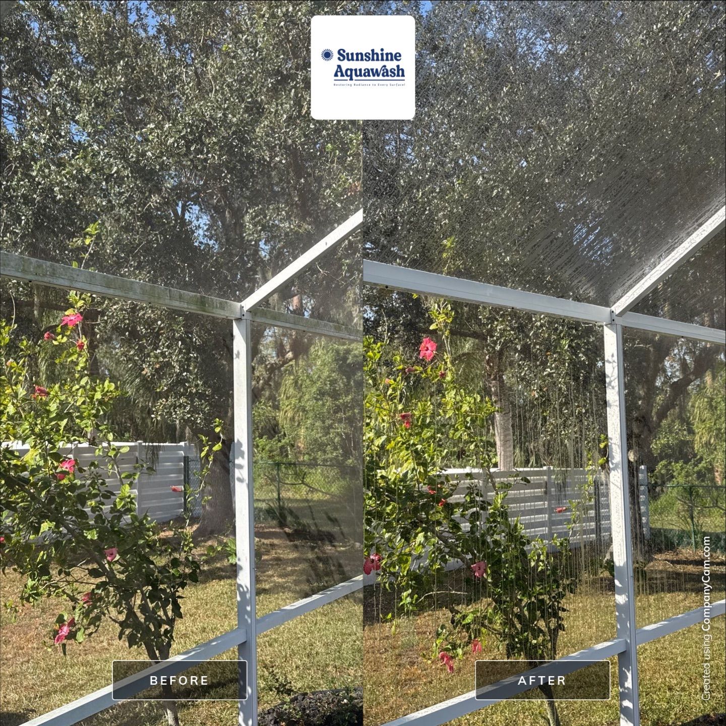 Driveway, Sidewalk, Street Curbing & Pool Screen Enclosure Cleaning in Regency Oaks, Palmetto, FL | Sunshine AquaWash by Sunshine AquaWash