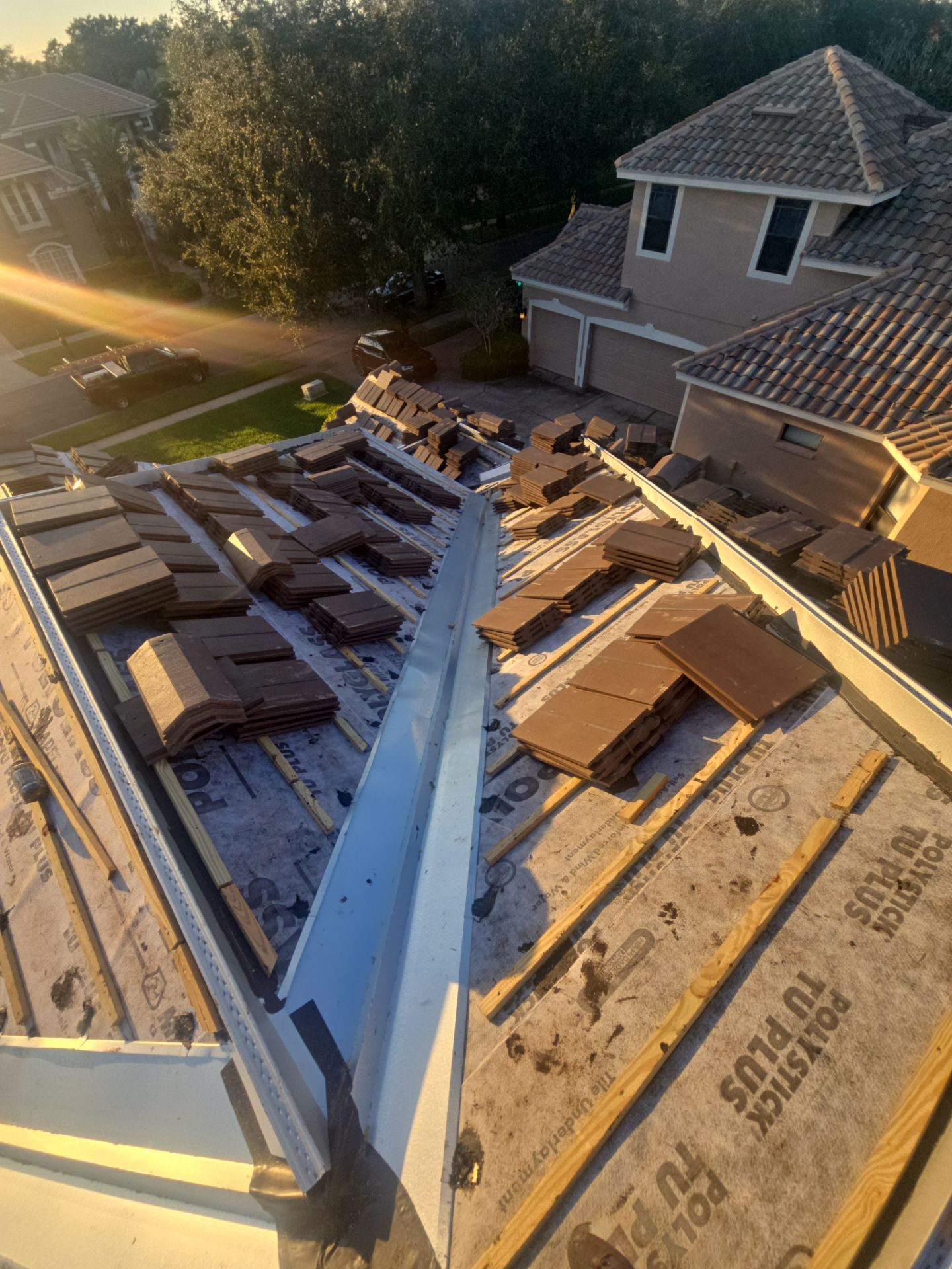 Full Concrete Tile Roof Replacement with Polyglass Underlayment in Orlando by Fortified Roofing Solutions Corp.