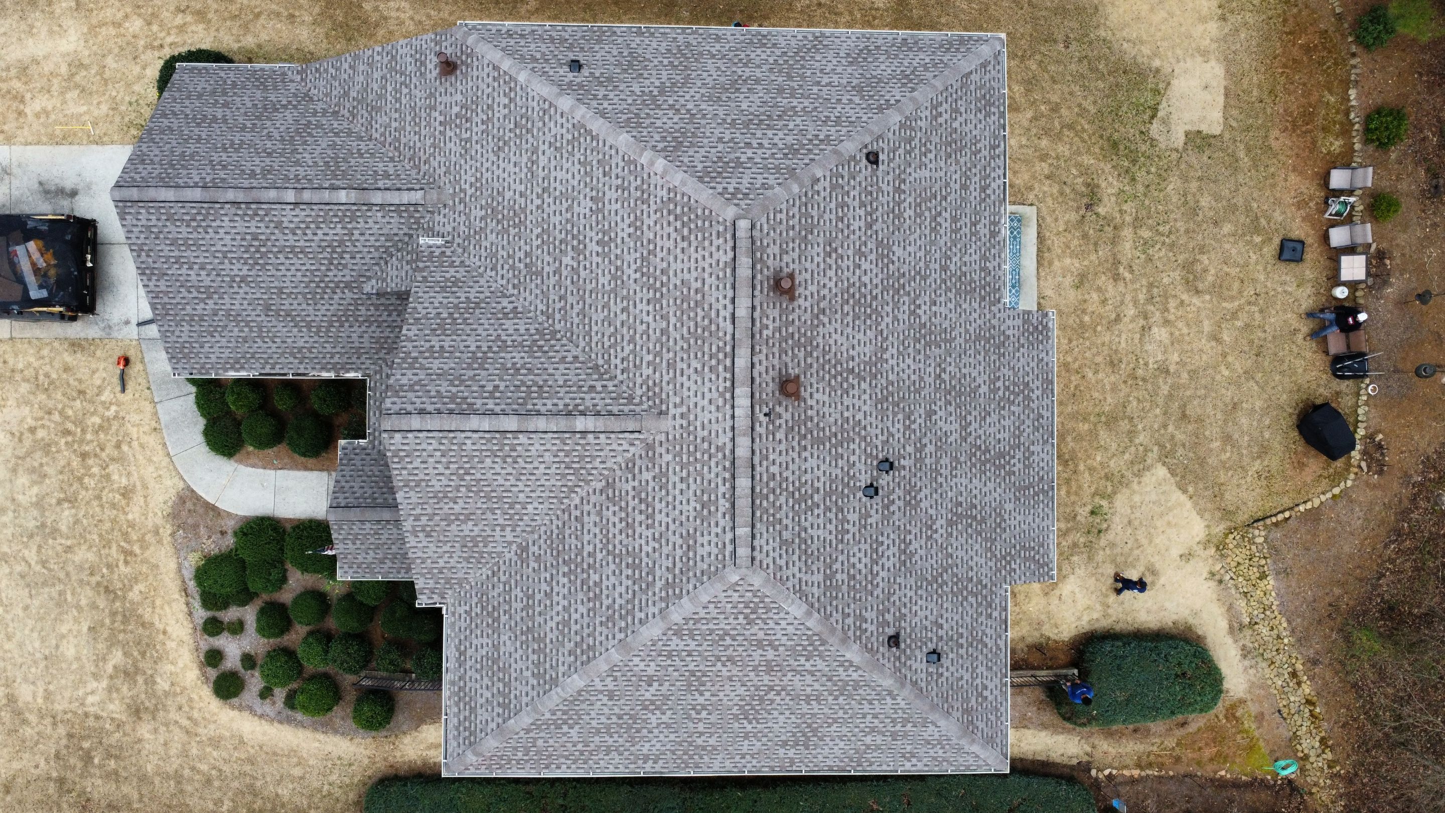 Cumming, GA Roof Replacement, GAF HDZ Mission Brown by Reset Roofing