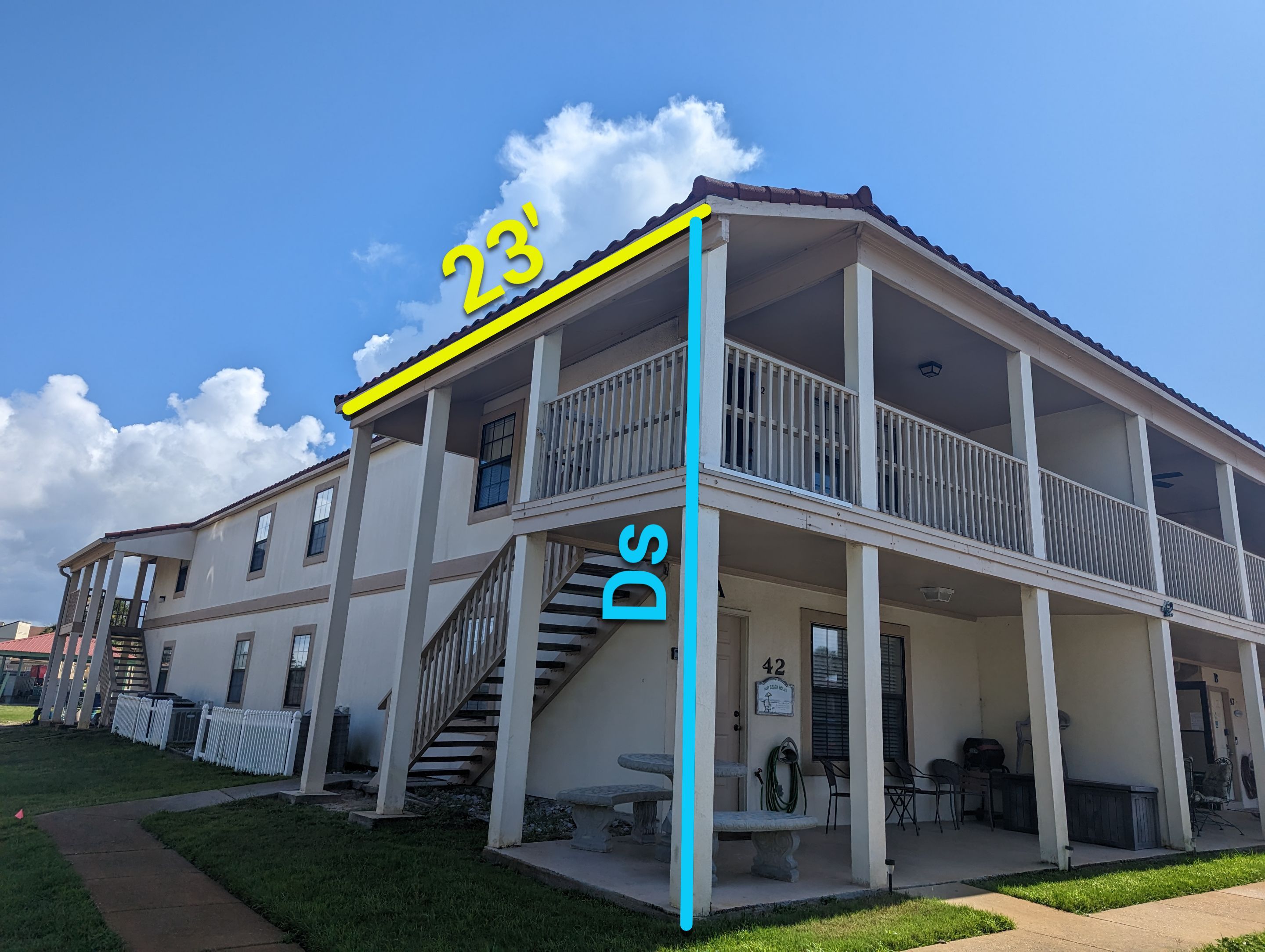 SandTone Seamless Gutter Installation in Panama City Beach FL by Gutter Professors