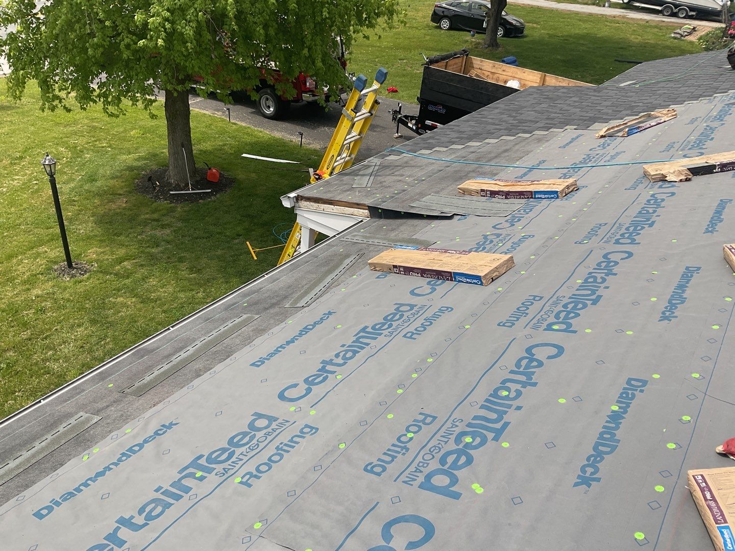 Residential Roofing Installation using CertainTeed Shingles by Alpha Design Services