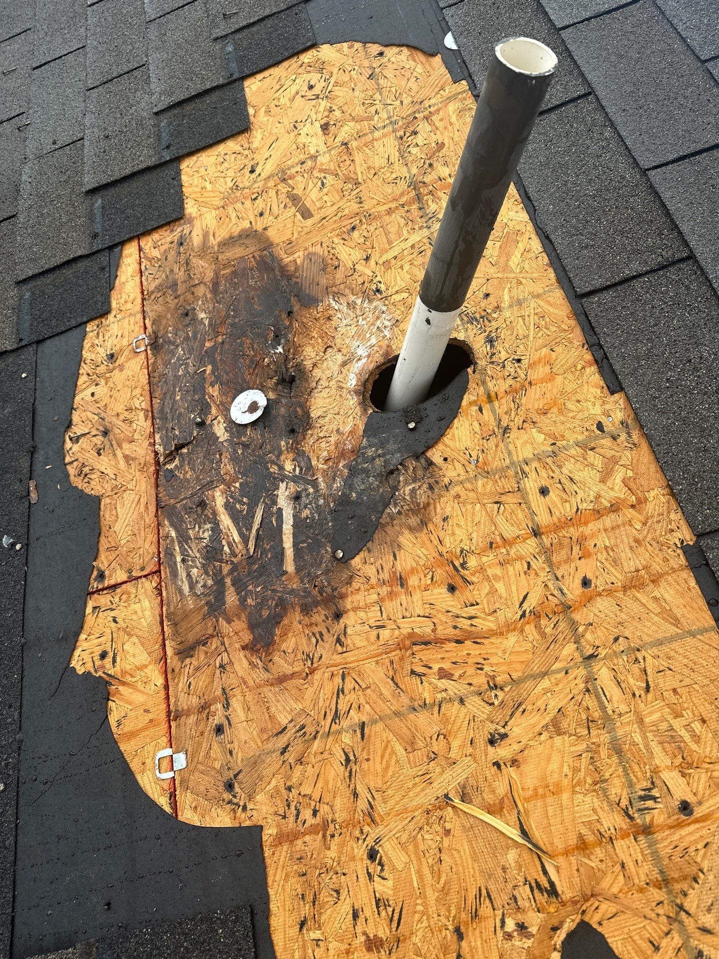 Hail Damage using Owen's Corning Duration (Lifetime) Shingles by Roof Repair Company