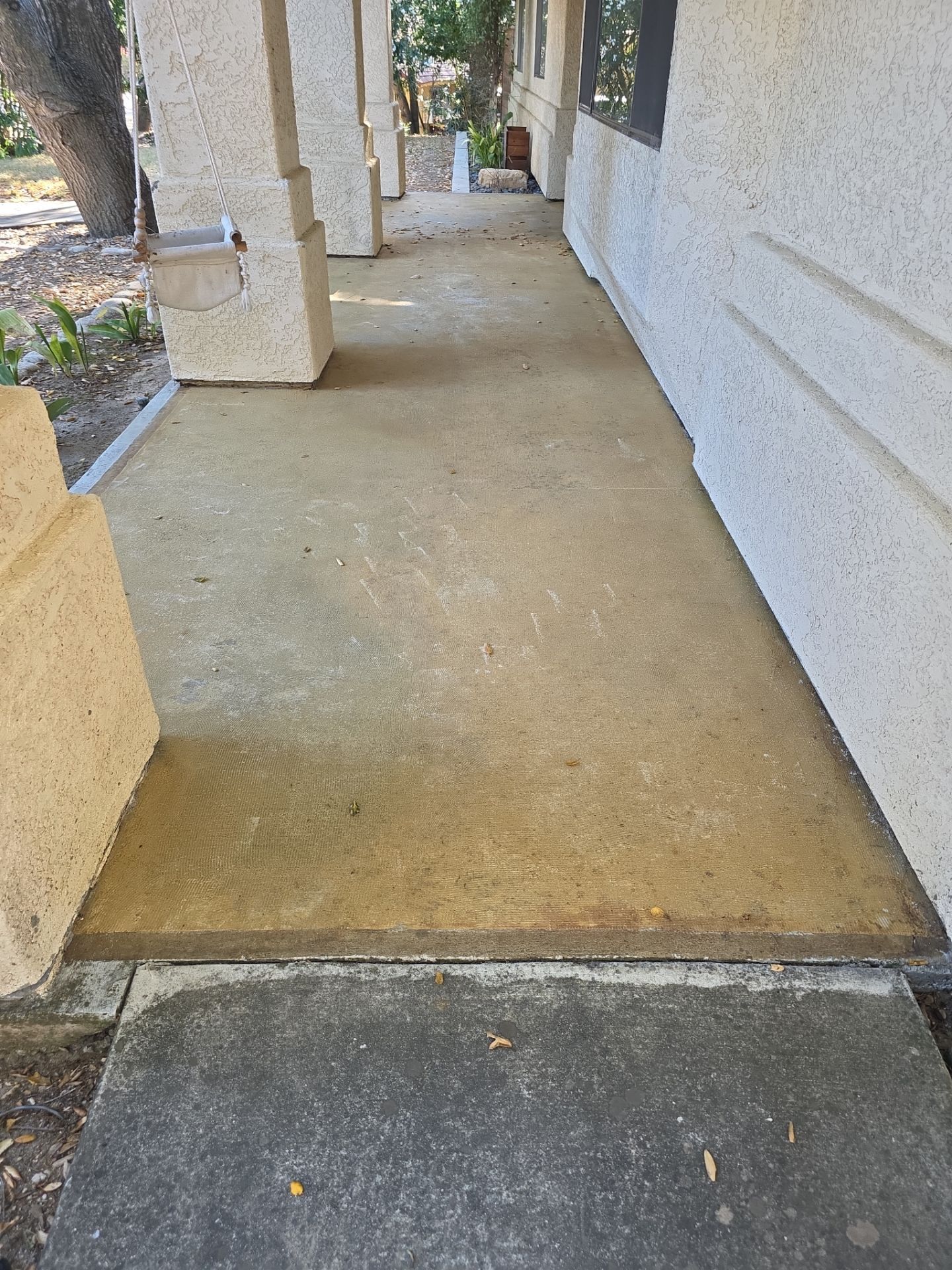 Atascadero Porch and Walkway Coating with Obsidian Polyurea Finish by MGP Coatings