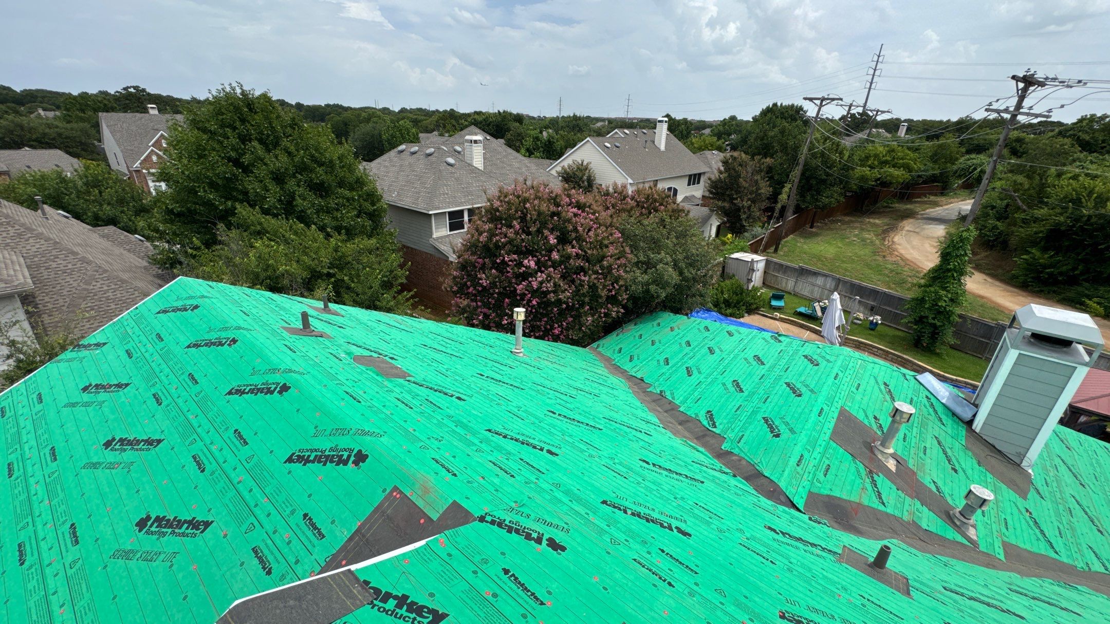 Residential Roofing Installation using Malarkey Secure Choice Roof System by Harvey Roofing & Construction