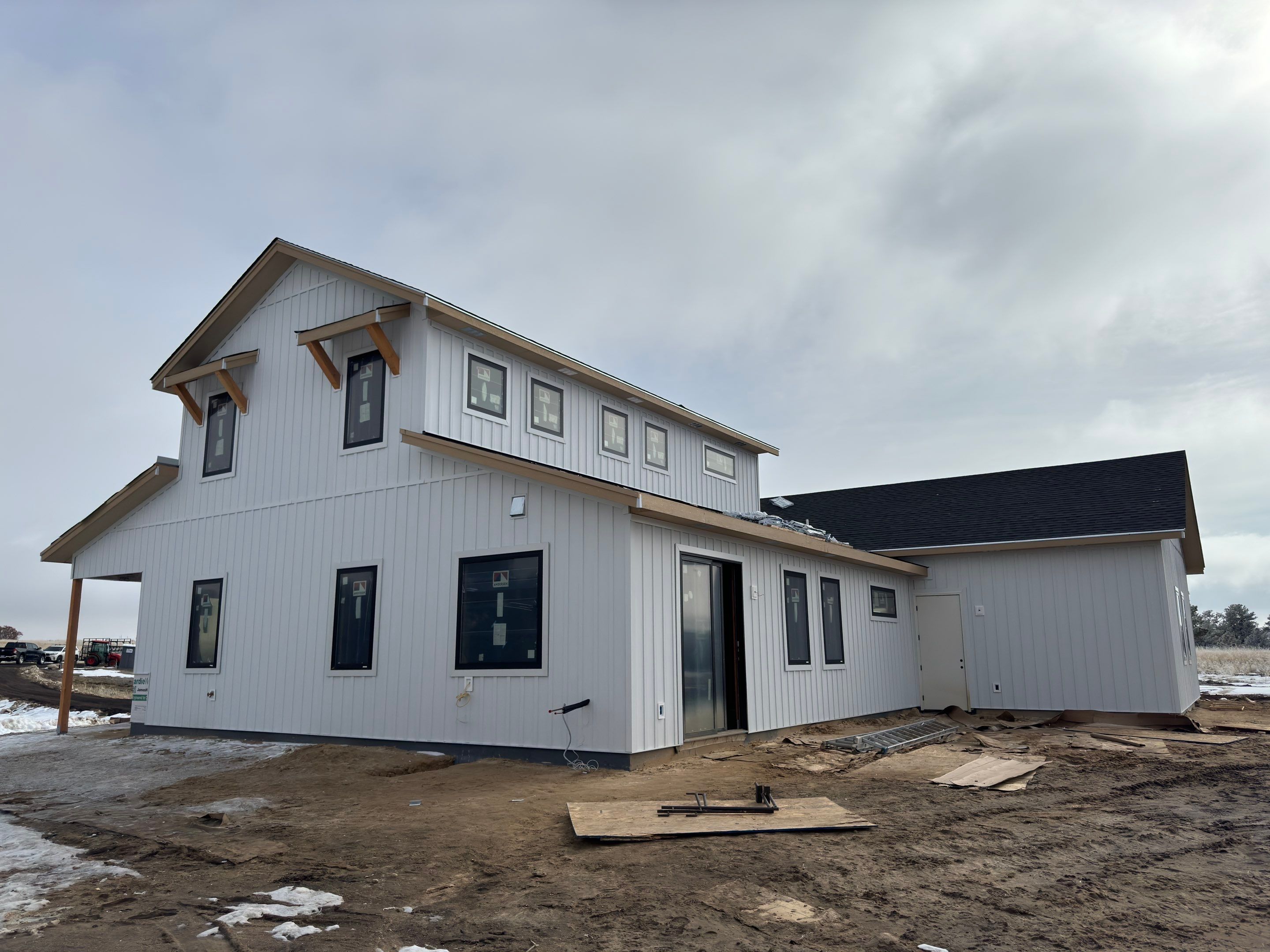 Steel siding installation on a new construction home! by Suchocki Enterprises