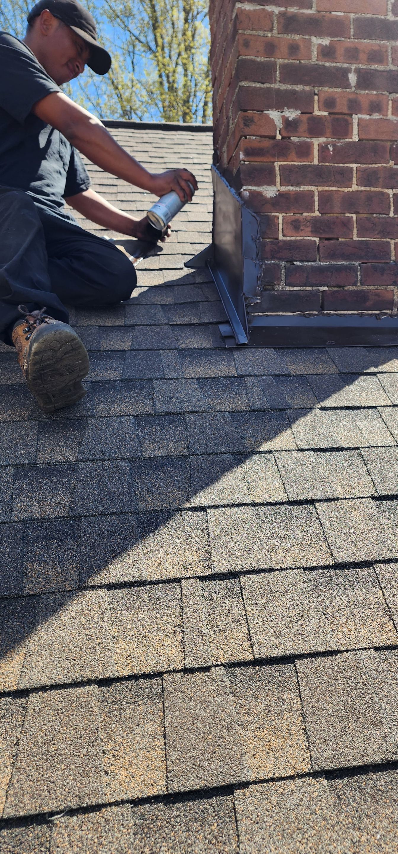 Residential Roofing Installation using GAF Timberline HDZ Charcoal by Rainstoppers Roofing