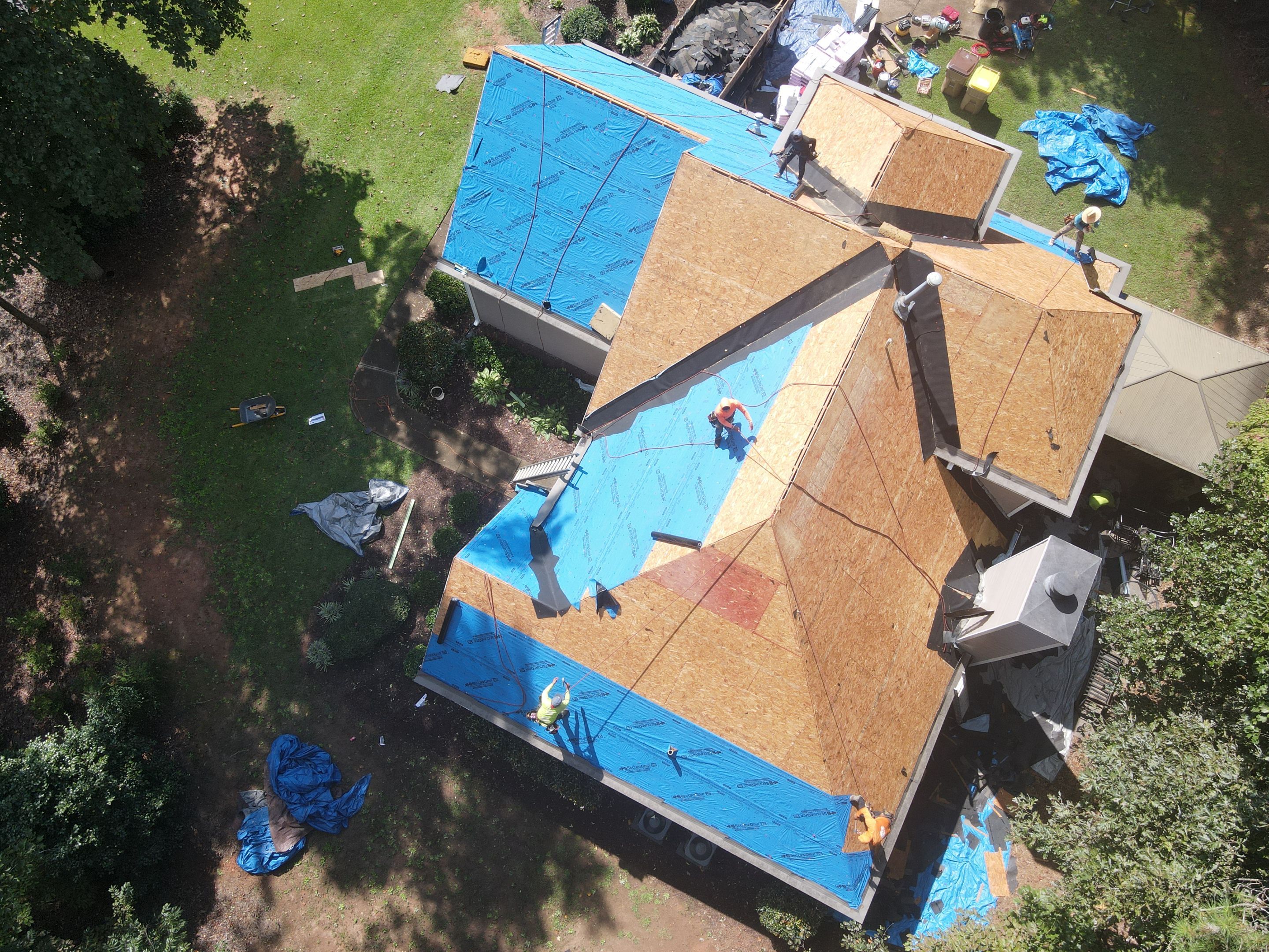 Residential Roofing Installation using Owens Corning by Inspector Roofing and Restoration