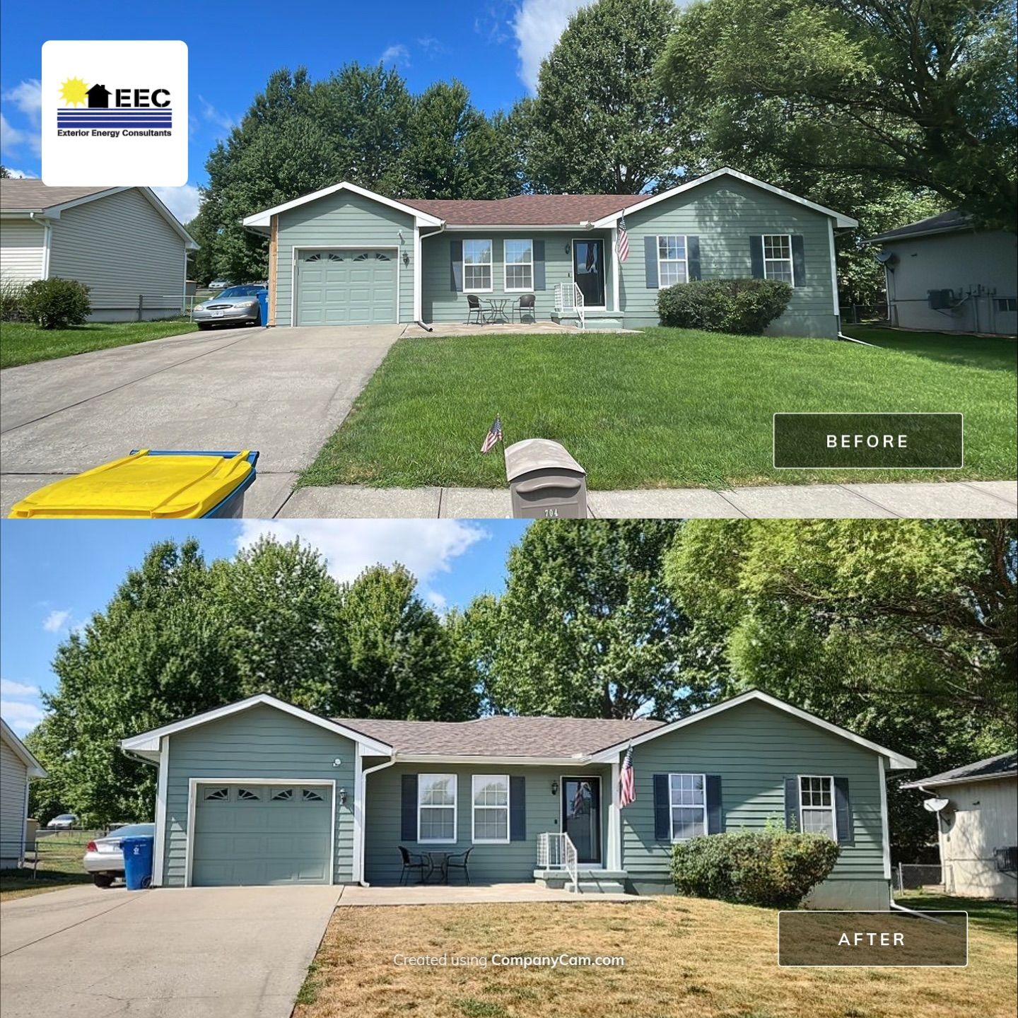 Residential Roofing Installation using IKO Dynasty by EEC Windows, Siding & Roofing