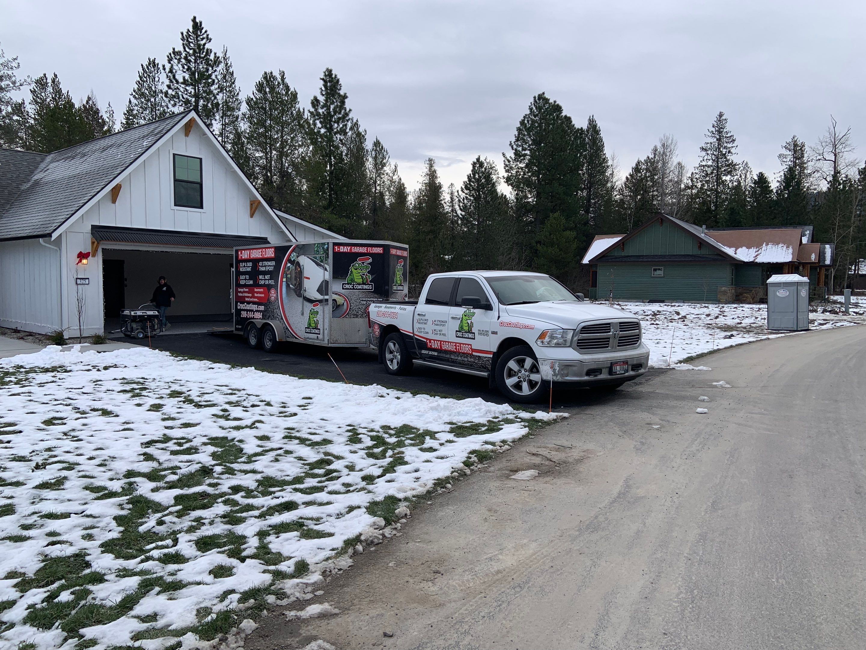 Garage Transformation using Domino and The Penntek Evolution System by Croc Coatings, LLC