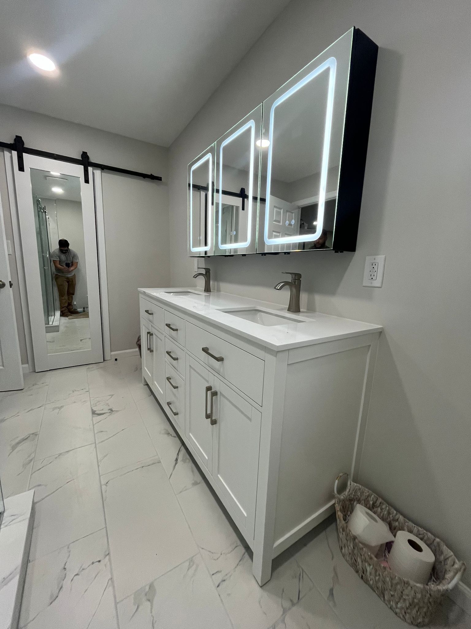 Bathroom Remodel using Tile by Home Concepts Construction