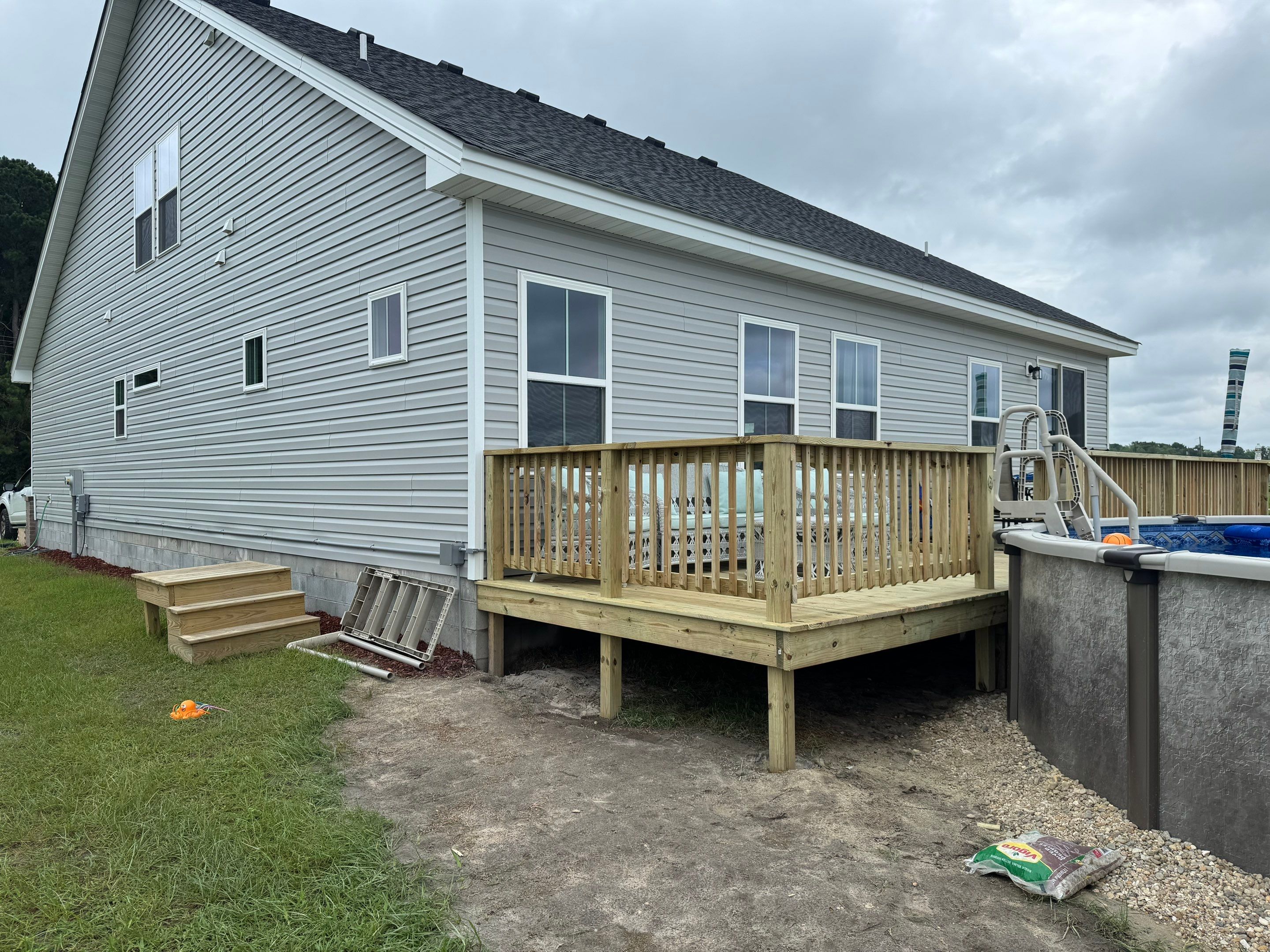 From Ordinary to Outdoor Oasis. by Tidewater Fence