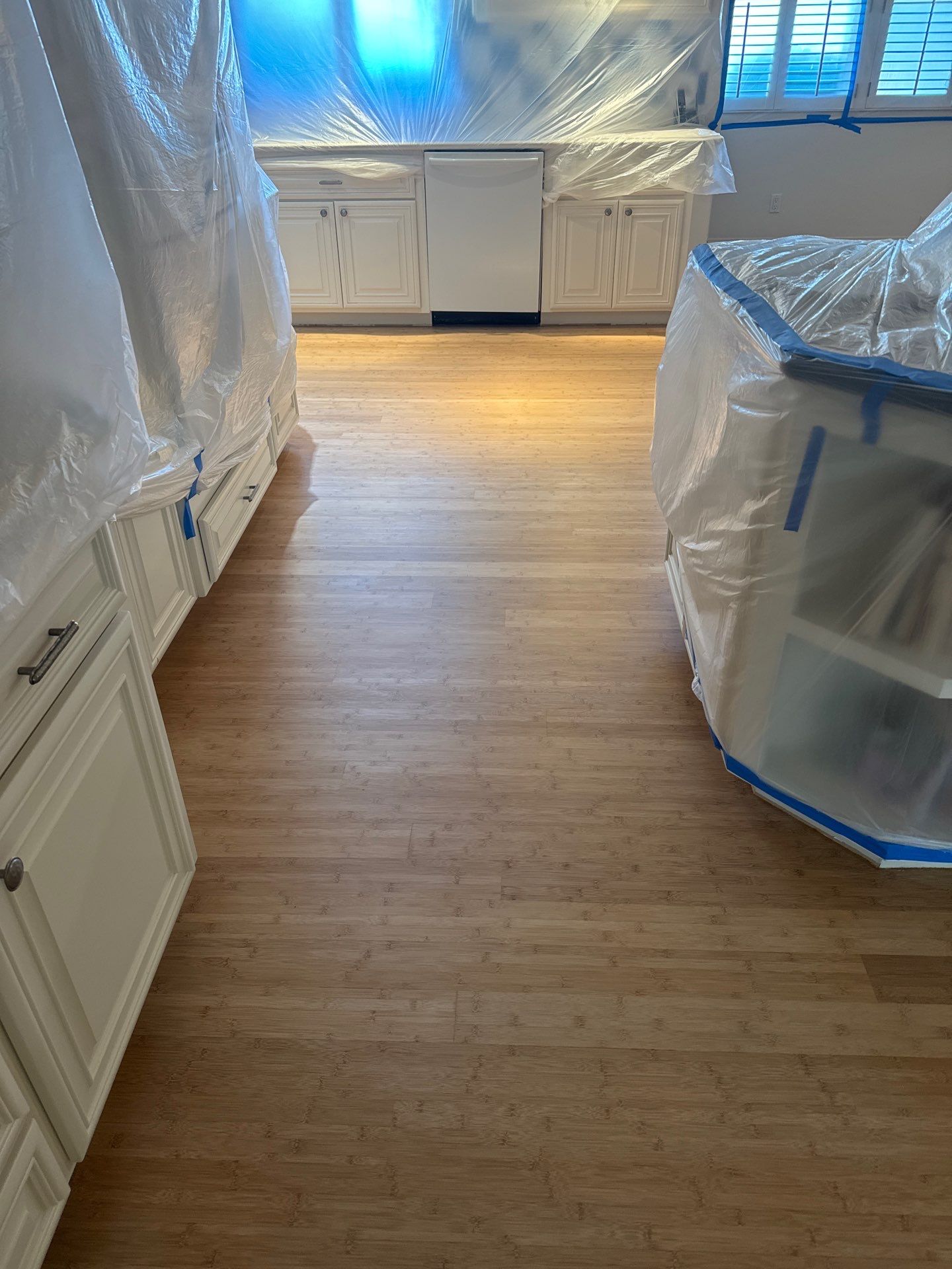 Bamboo Floor Refinish in Fair Oaks by Footprints Floors South Sacramento