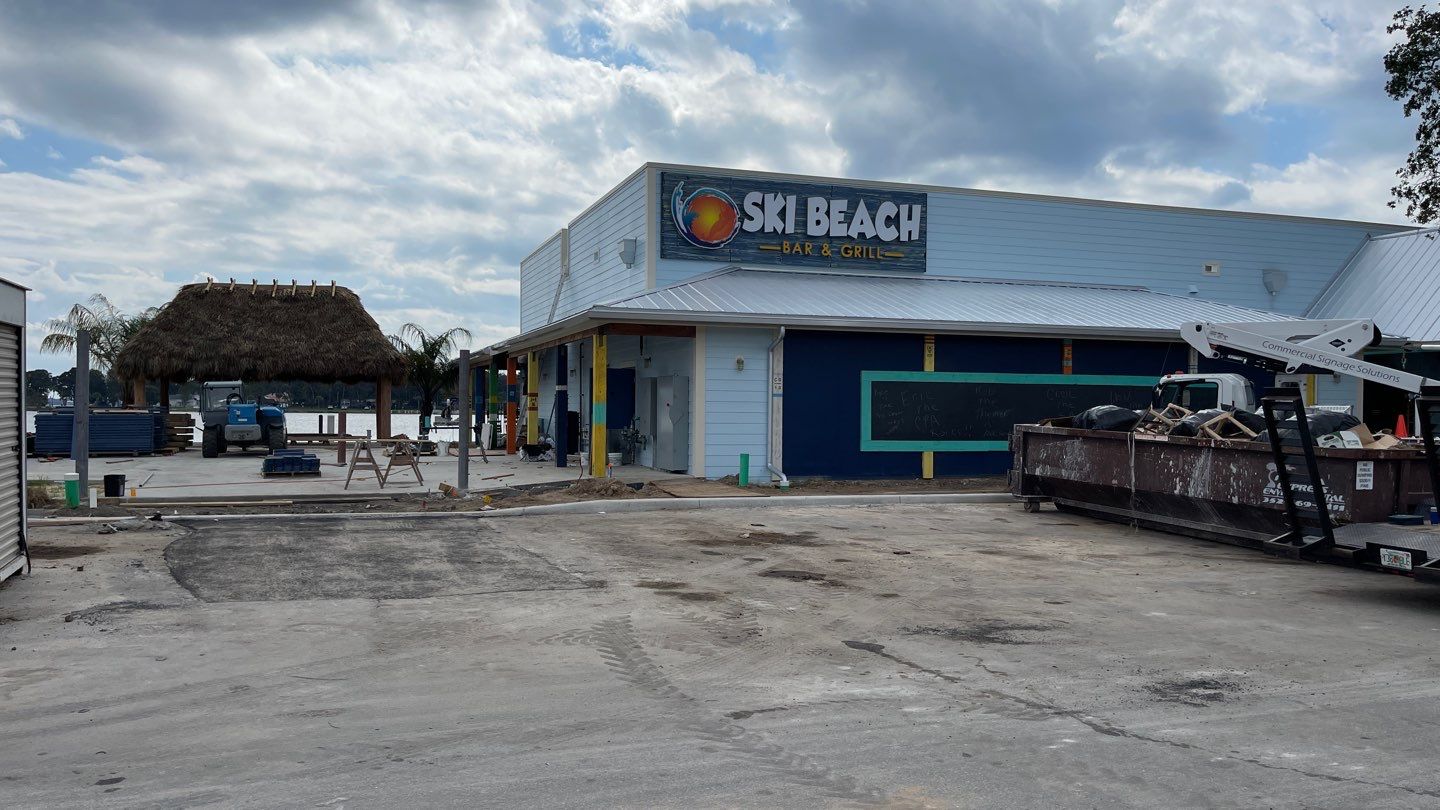 Channel Letters on Backer for Ski Beach Bar and Grill by SignCrafters