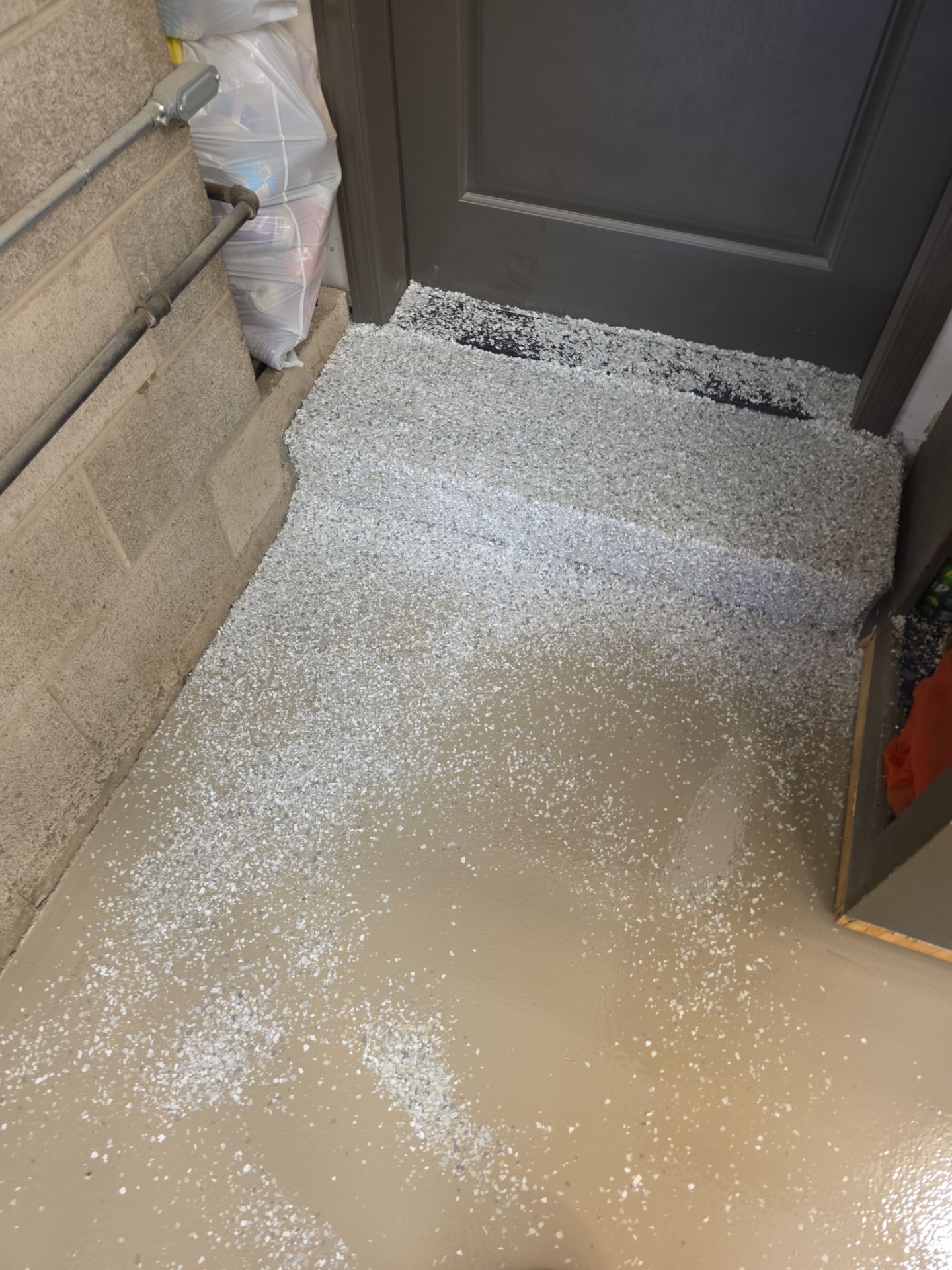 Garage and Entryway Concrete Coating Transformation in Clarkston Washington by Croc Coatings, LLC