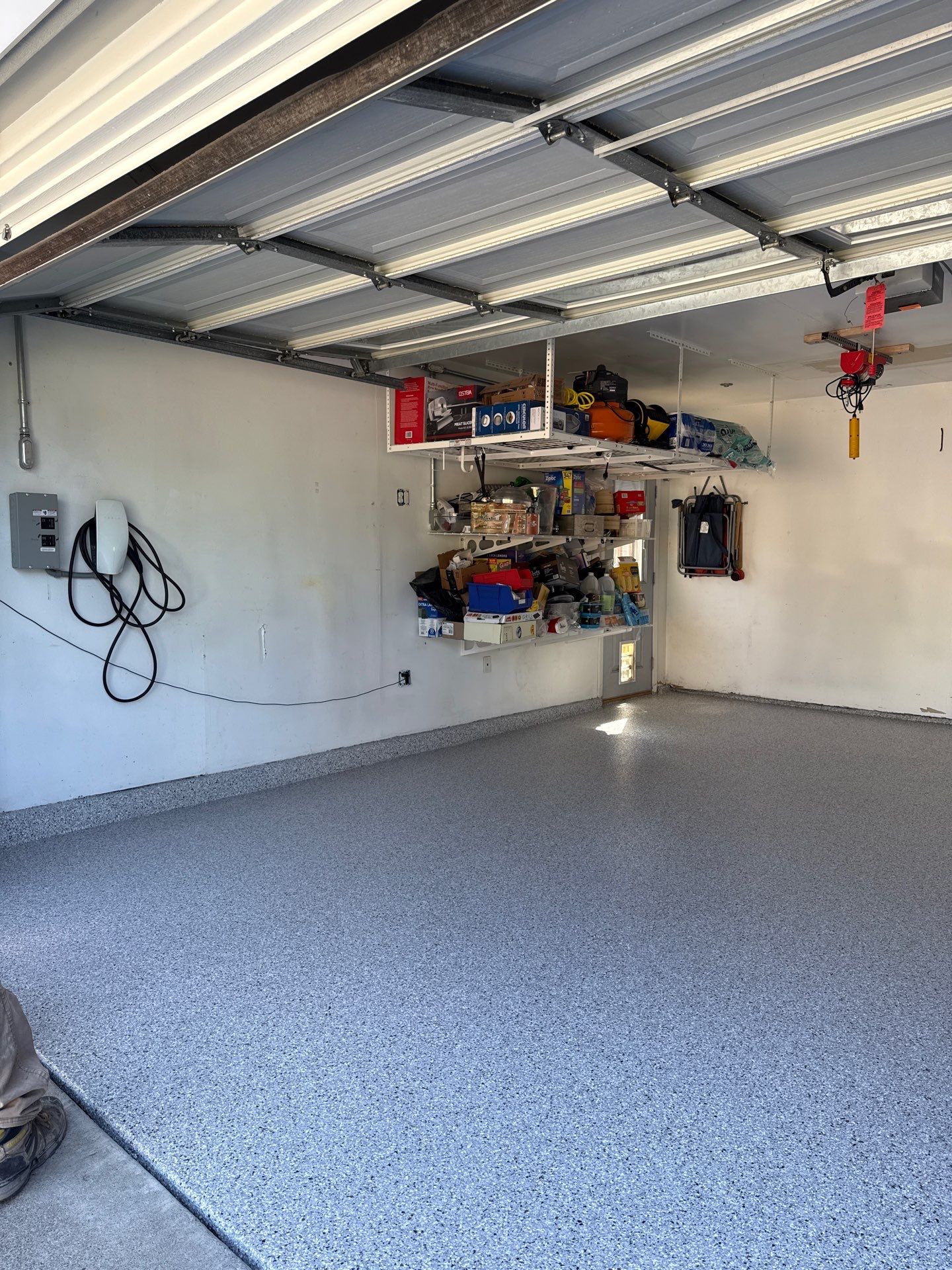Garage Floor: Vinyl Chip using California Grey by J&C Concrete Restoration, Inc