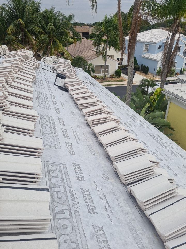 Residential Roofing Installation using Eagle Roofing Tile by BLUES BROTHERS ROOFING