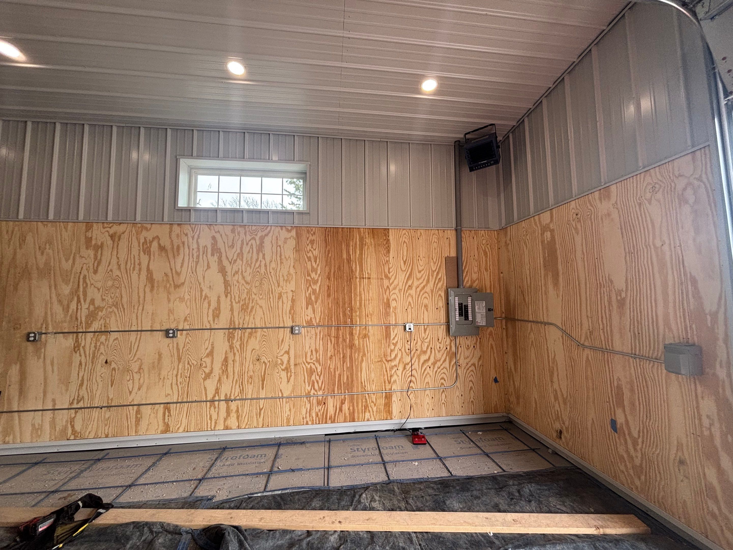 Finished Shed in De Witt, NE by Bear Electric