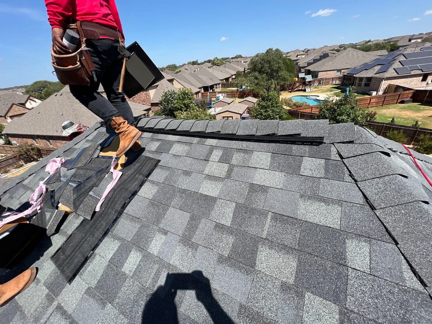 Full Roofing Replacement and Fence Restoration Project in Leander by Caliber Restoration LLC