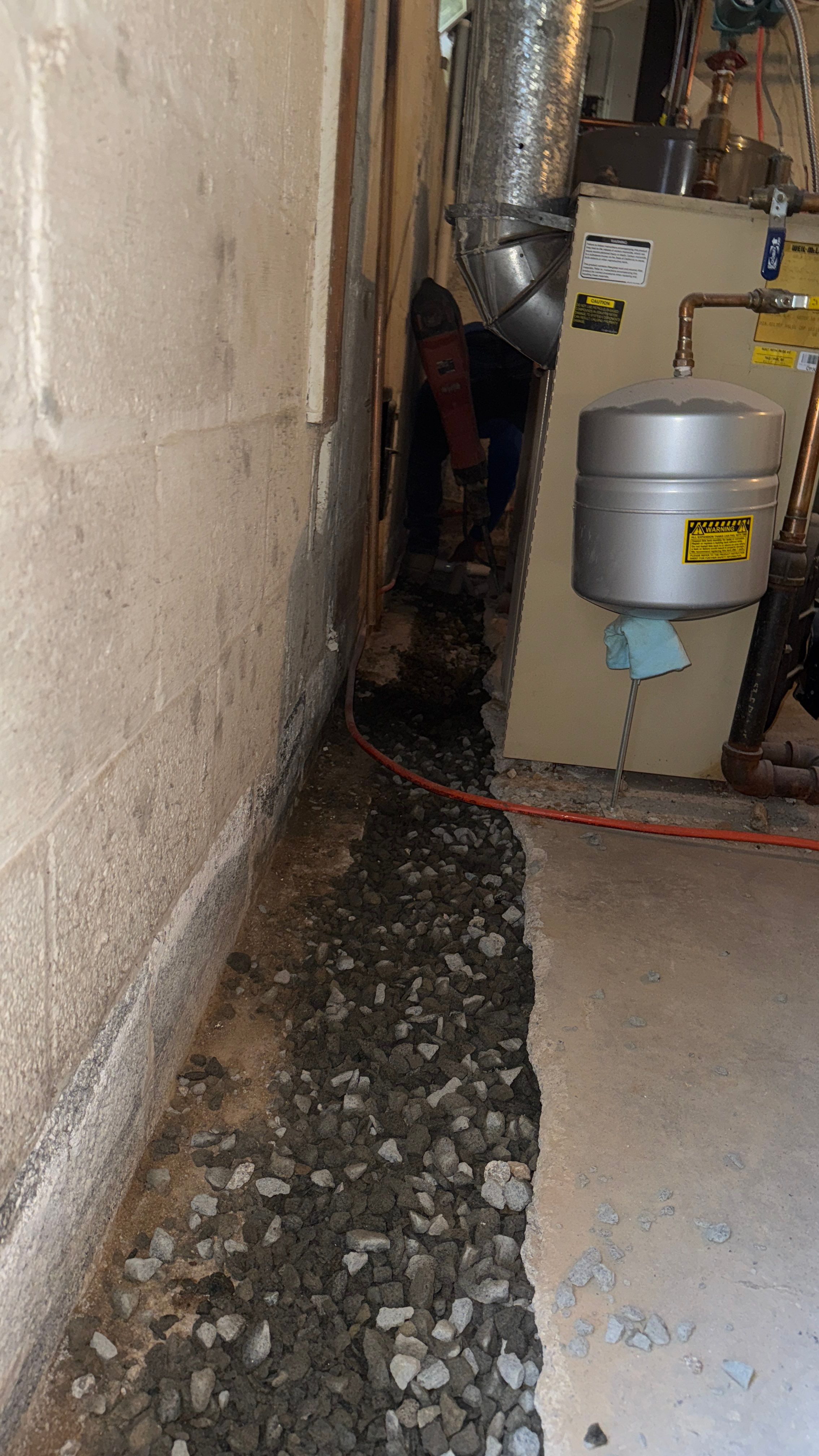 Interior French Drain Washington Township, NJ by Pure Service Pro, LLC 