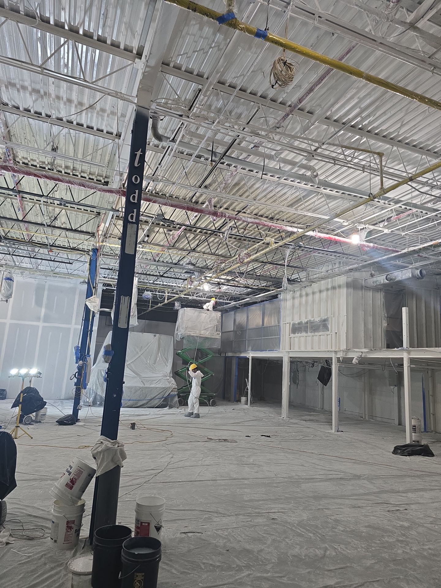 Industrial Warehouse Fire Damage Cleaning and Spray Sealing in Islandia by EMS Restoration Corp