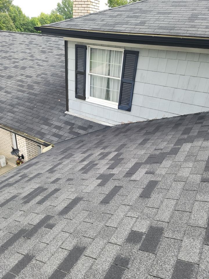 ATLAS PINNACLE COLOR: SCOTCHGARD BLACK SHADOW DRIP EDGE: WHITE by Eagle Eye Roofing