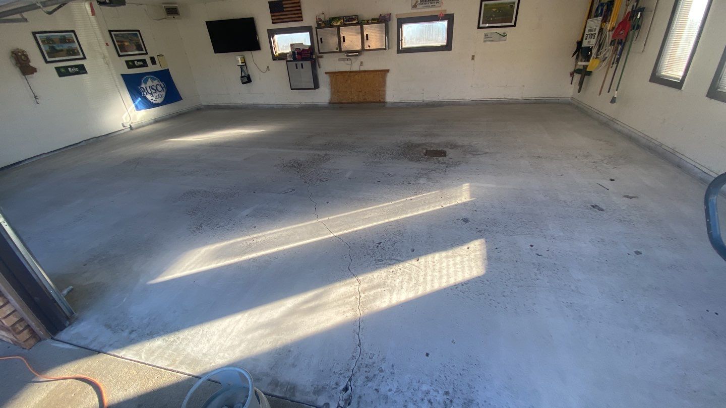 Garage using Slate Stone by Select Painting, Coatings & Garage Cabinets