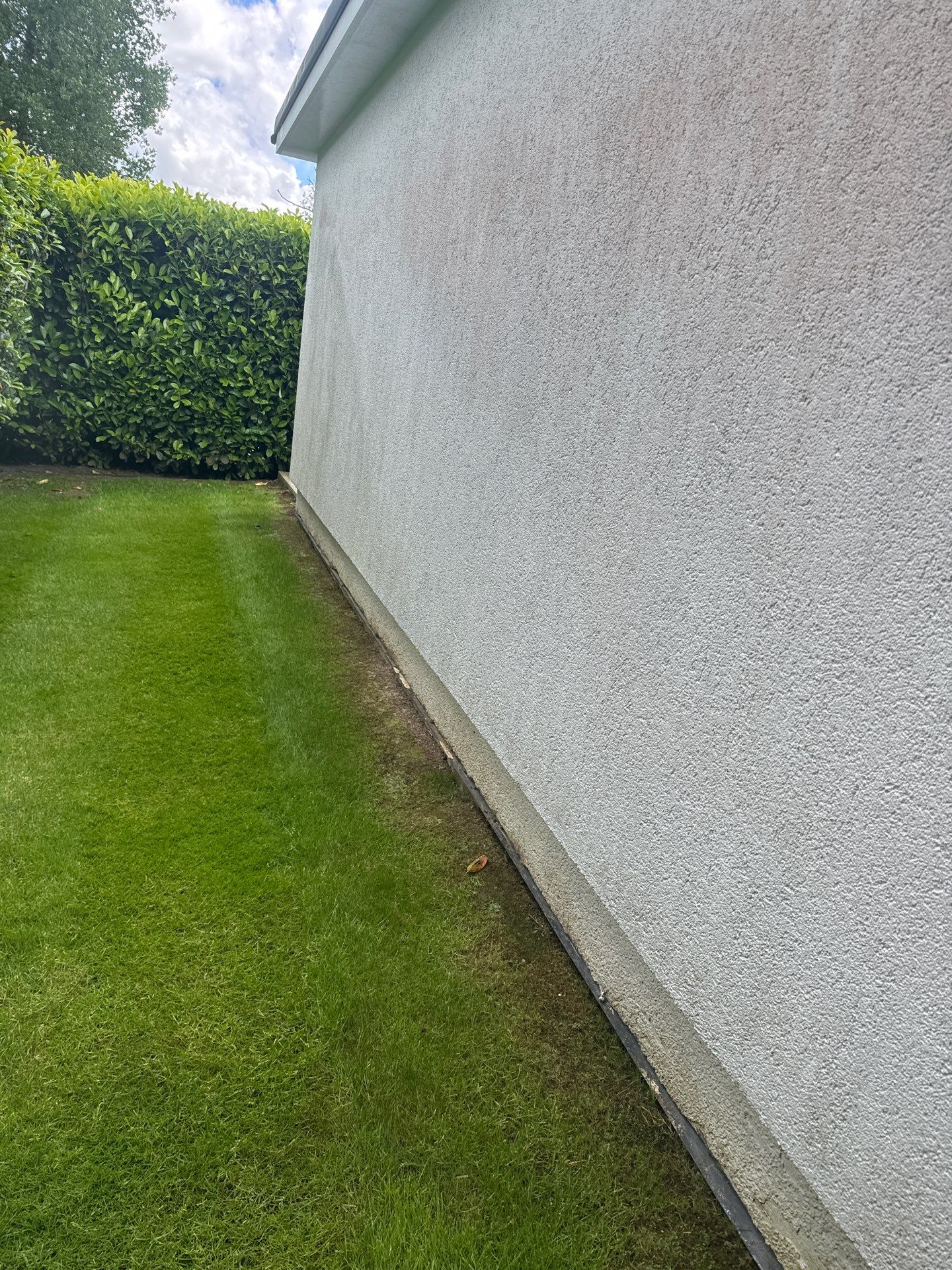 Render Clean using Pureseal Biocide - Solar Panel Clean by Ges Exterior Cleaning ltd