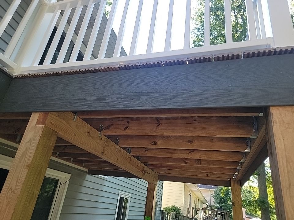Deck Installation using TIMBERTECH DECKING by Avalon Roofing and Exteriors