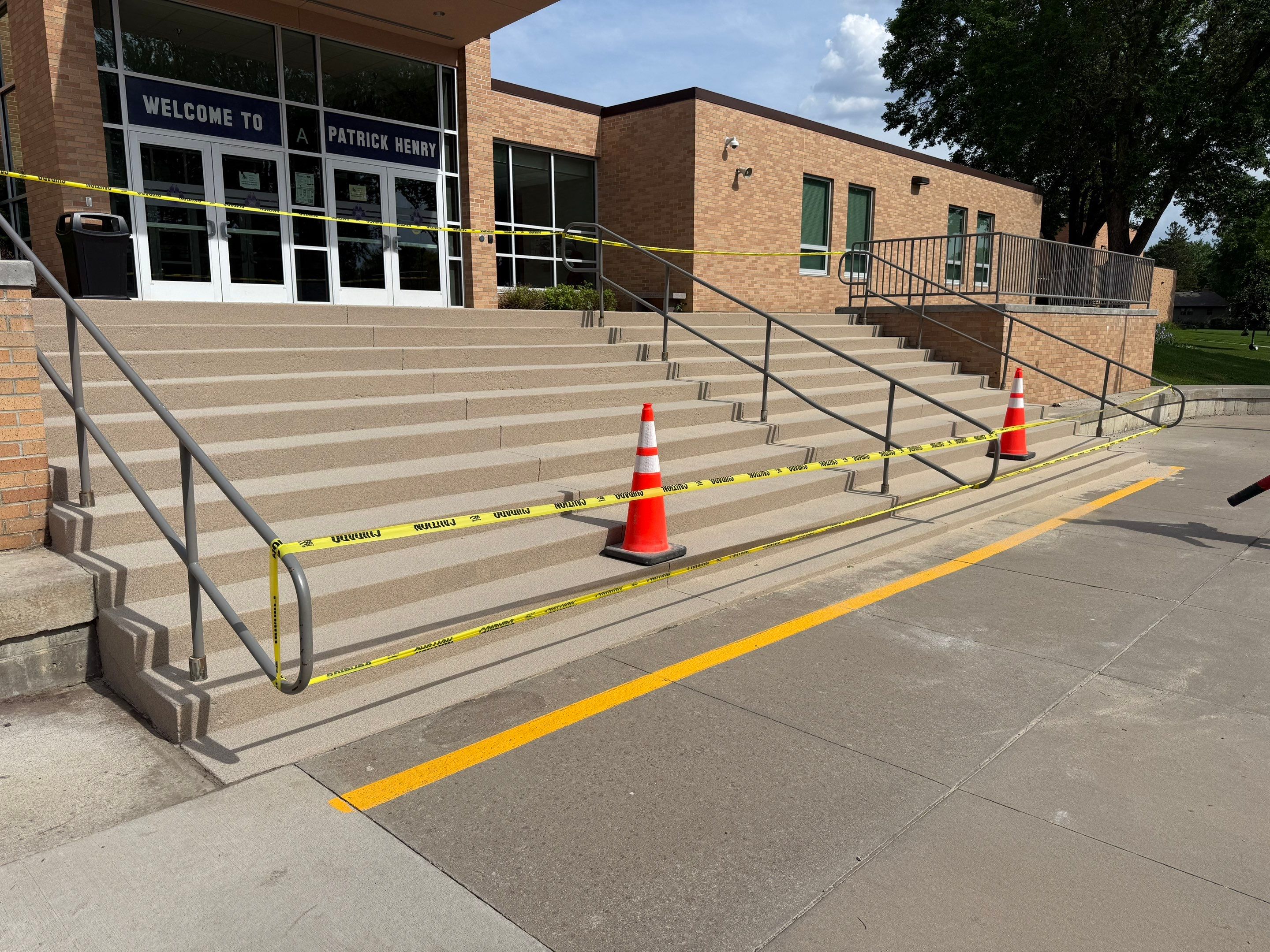 Concrete Stair Repair and Protective Coating in Sioux Falls by Select Painting, Coatings & Garage Cabinets