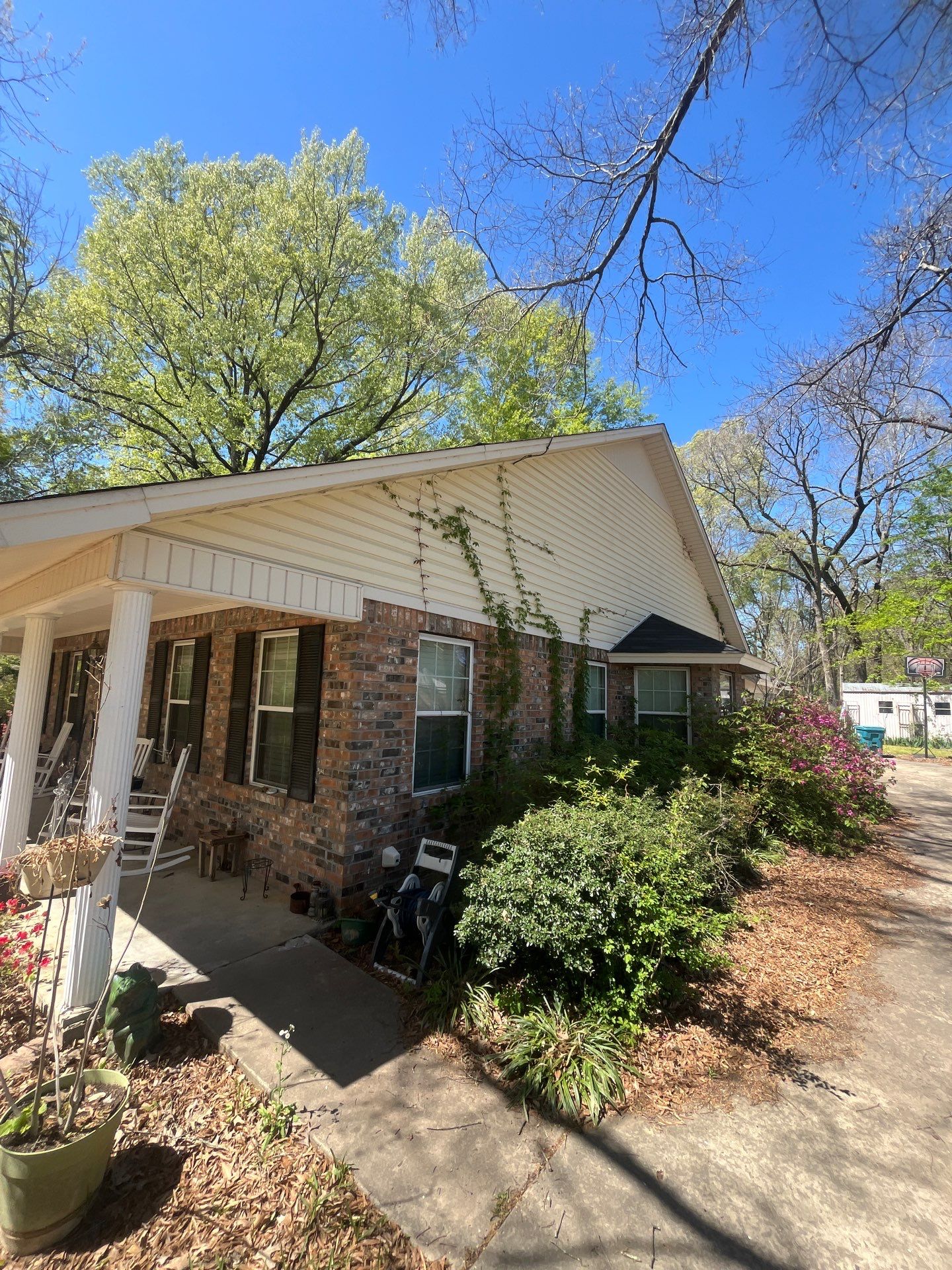 Residential Brick and Siding Exterior Renovation in Sterlington by College Bros Outdoor services
