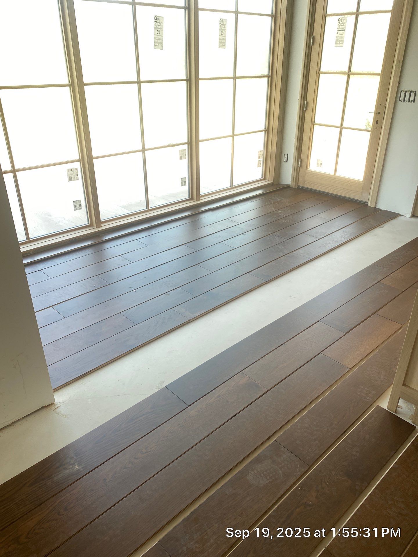 Stunning Ada Brownstone - Custom Staircase, Pattern Floor by RTBaldwin Hardwood Floors