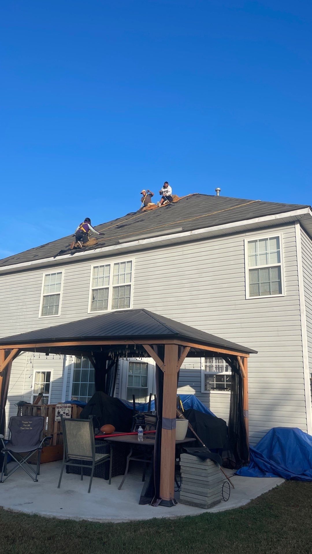 Roof replacement by hail damage by Just Brilliant Restoration JBR