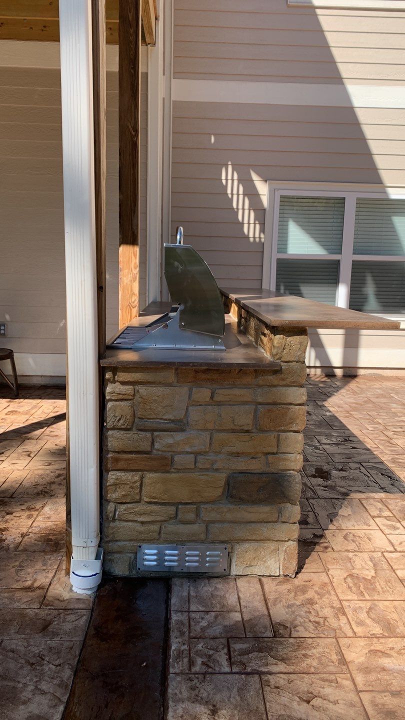 Outdoor Kitchen using Clifrock Panels by Xtreme Concrete Services