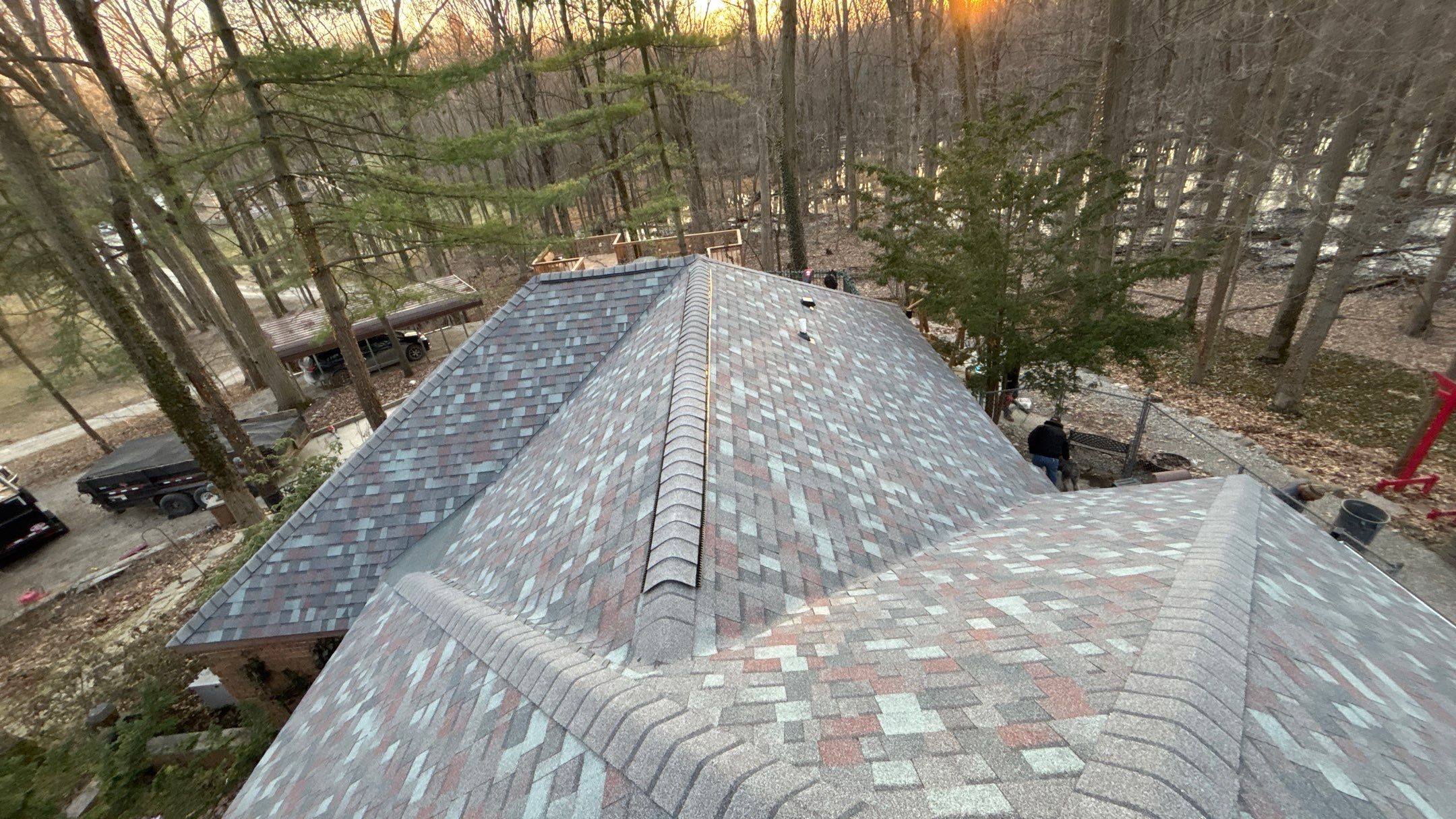 Roof Replacement using Owens Corning Colonial Slate by 180 Contractors