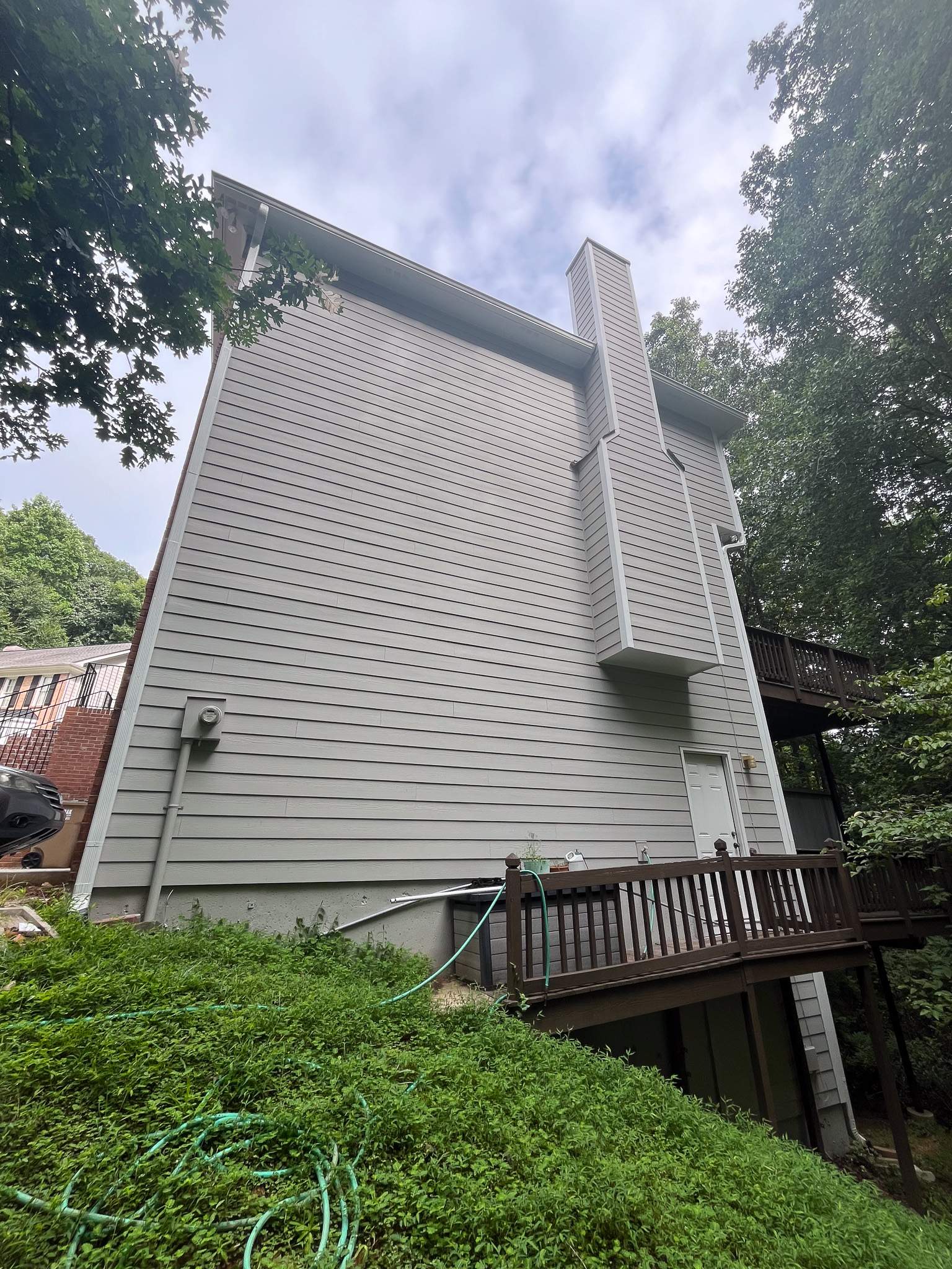 Alpharetta Siding Replacement & Wrought Iron Railing Painting by Nelson Exteriors