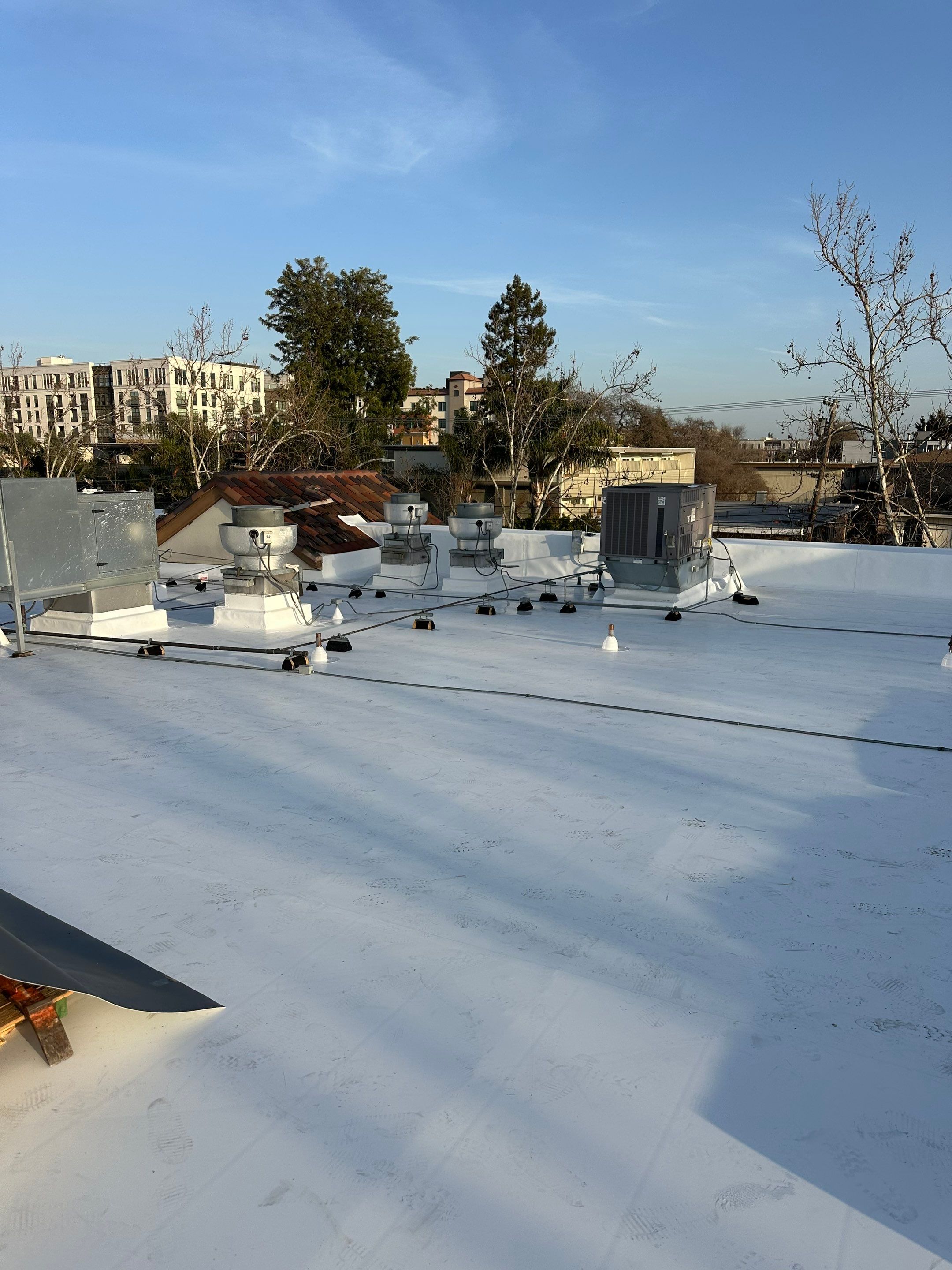 Project in Redwood City, CA by Sanchez Single Ply Roofing