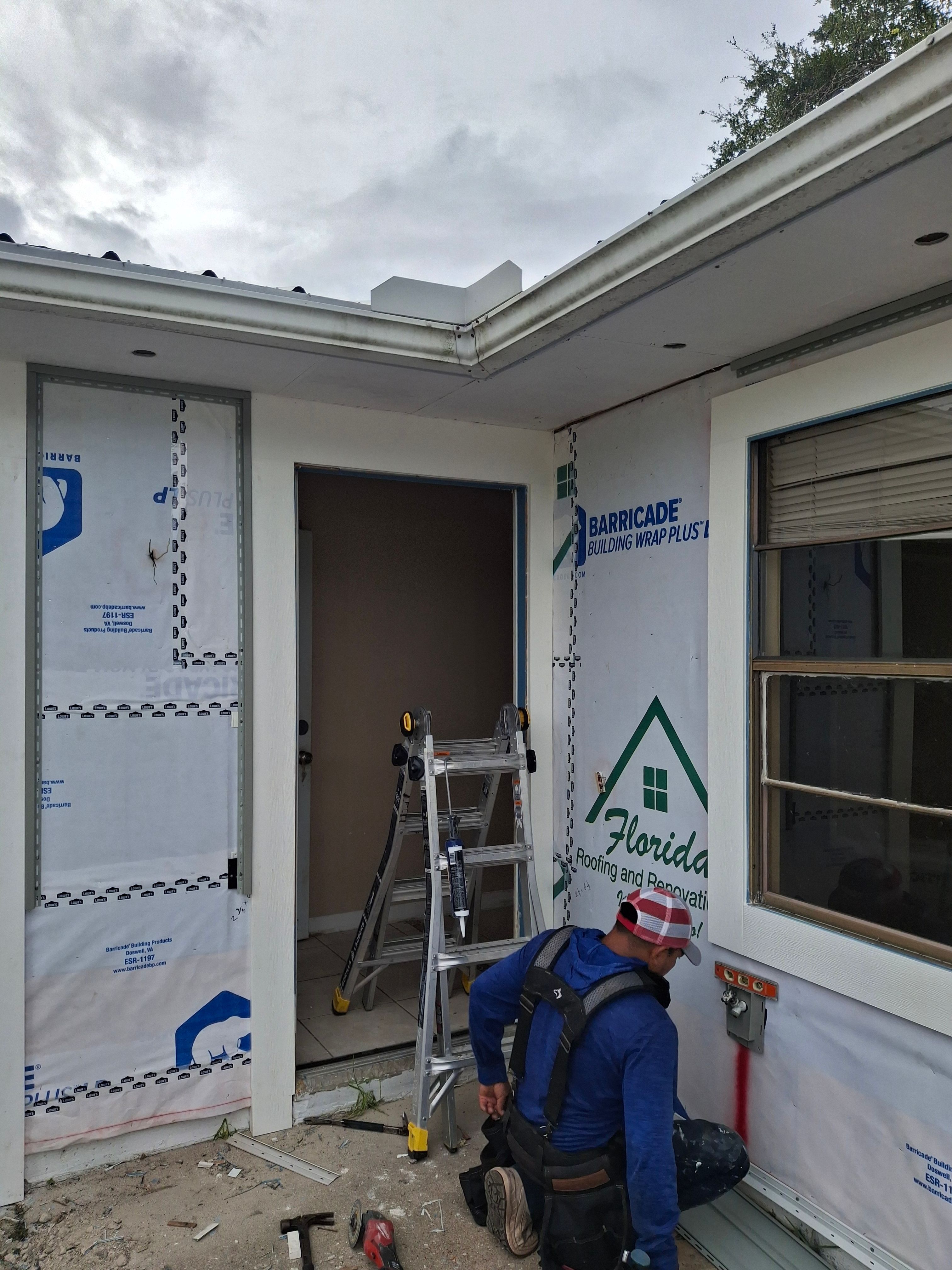 Vinyl Siding Installation and Structural Wood Rot Repair in Palm Bay by Florida Roofing and Renovations Inc.