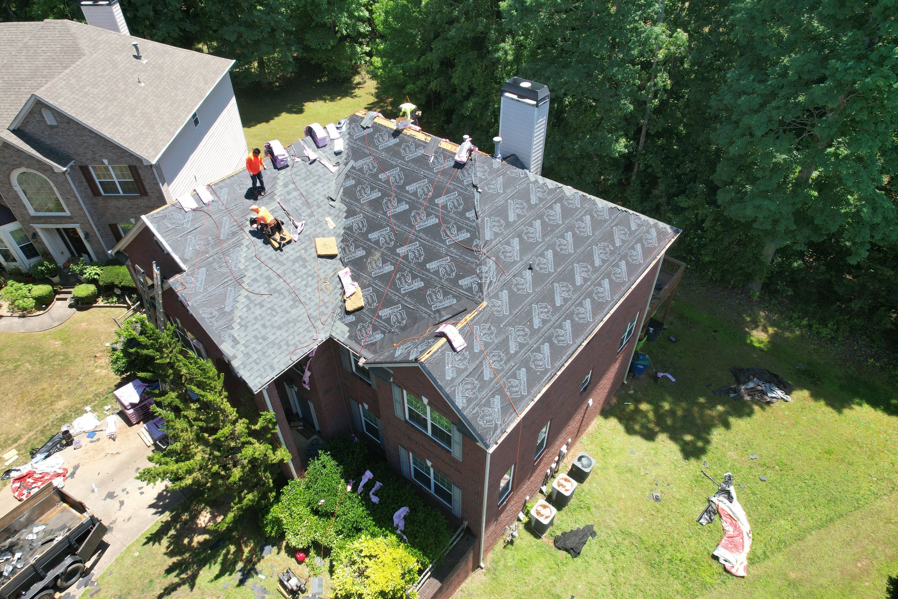 Residential Roof Replacement using Owens Corning Estate Gray by Inspector Roofing and Restoration