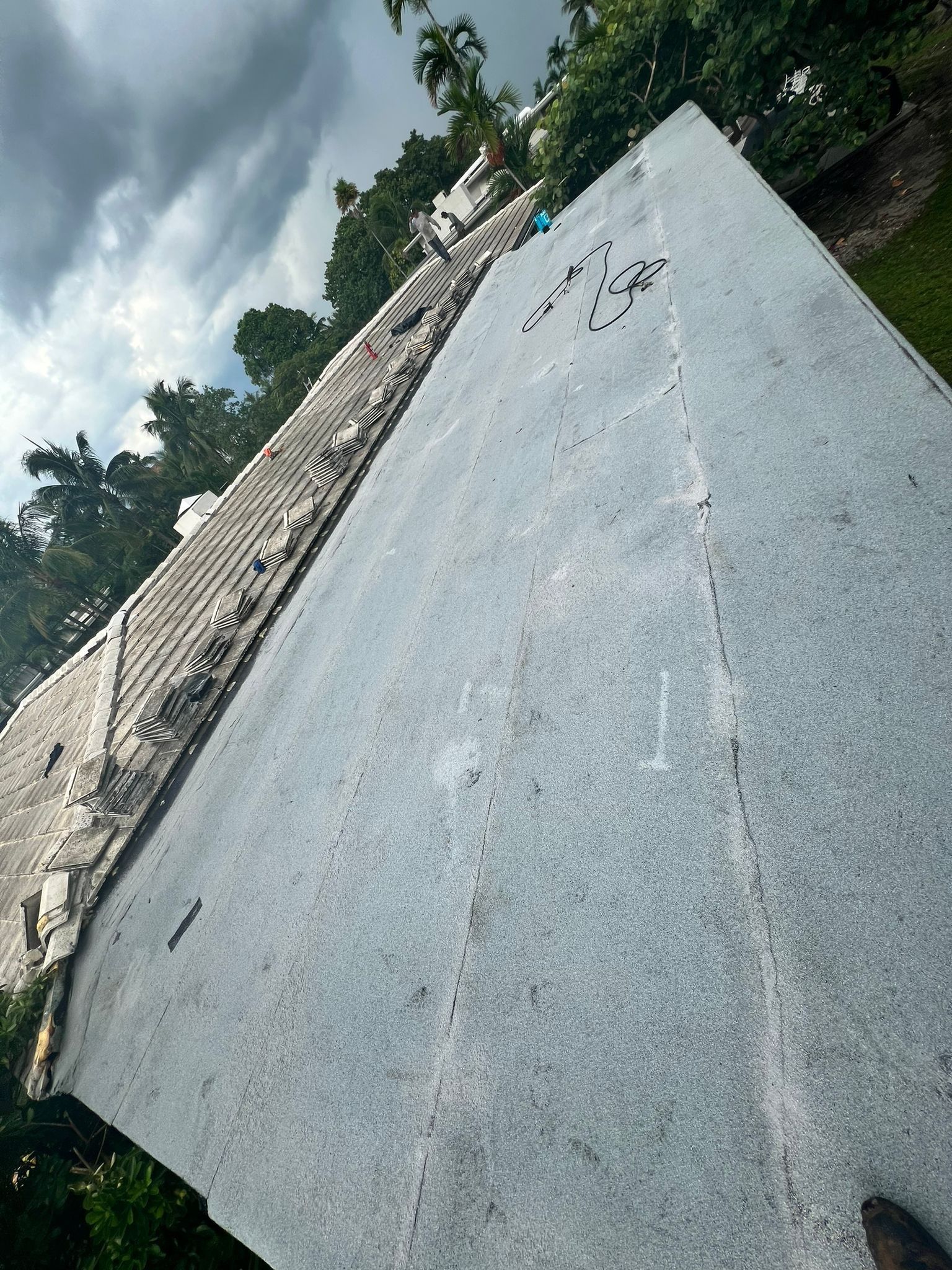 Residential Flat Roof Repair by The Goat Contractor ( Giampri Corp)