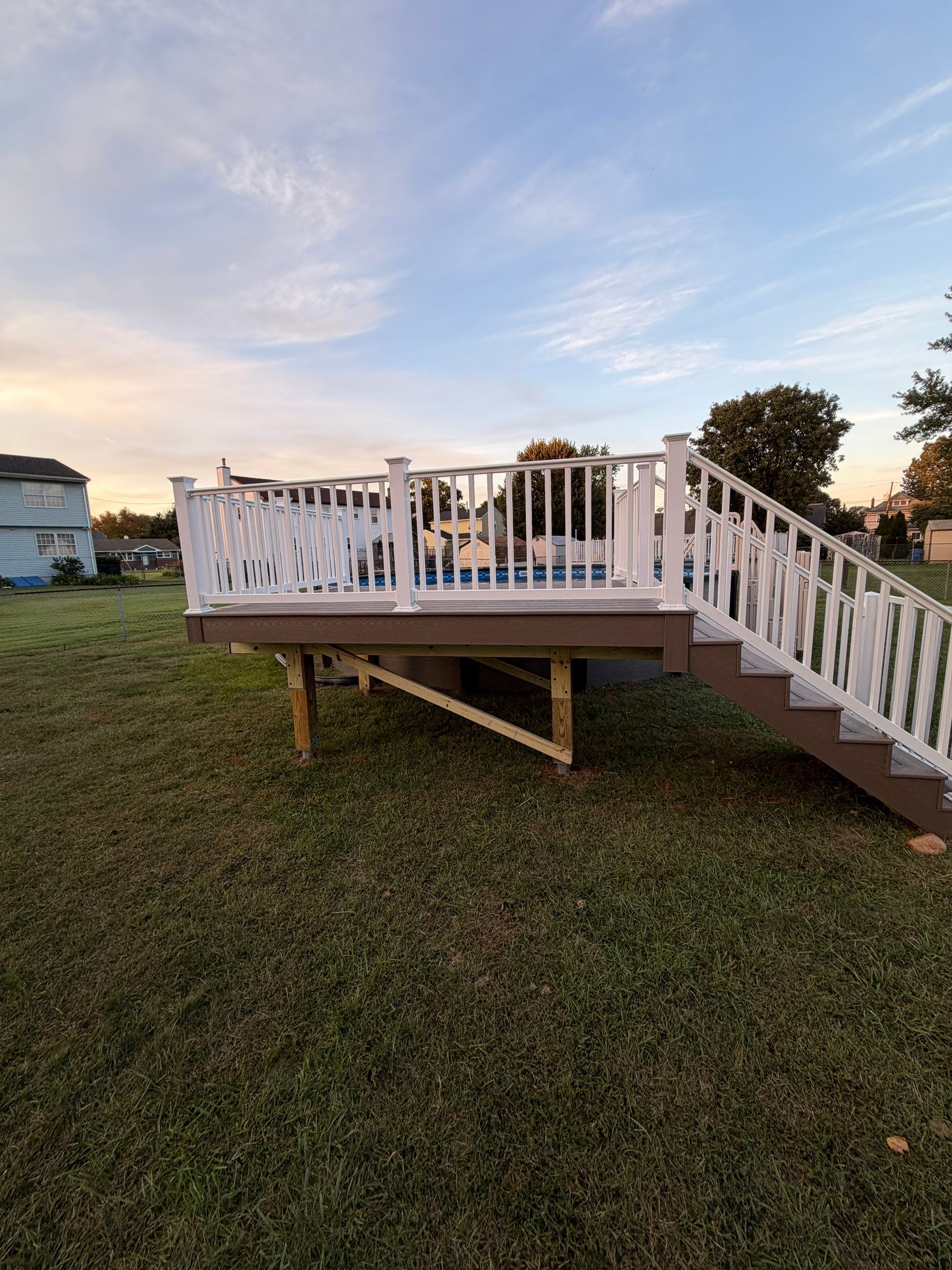 New Pool Deck in Florence, New Jersey by deck guardian
