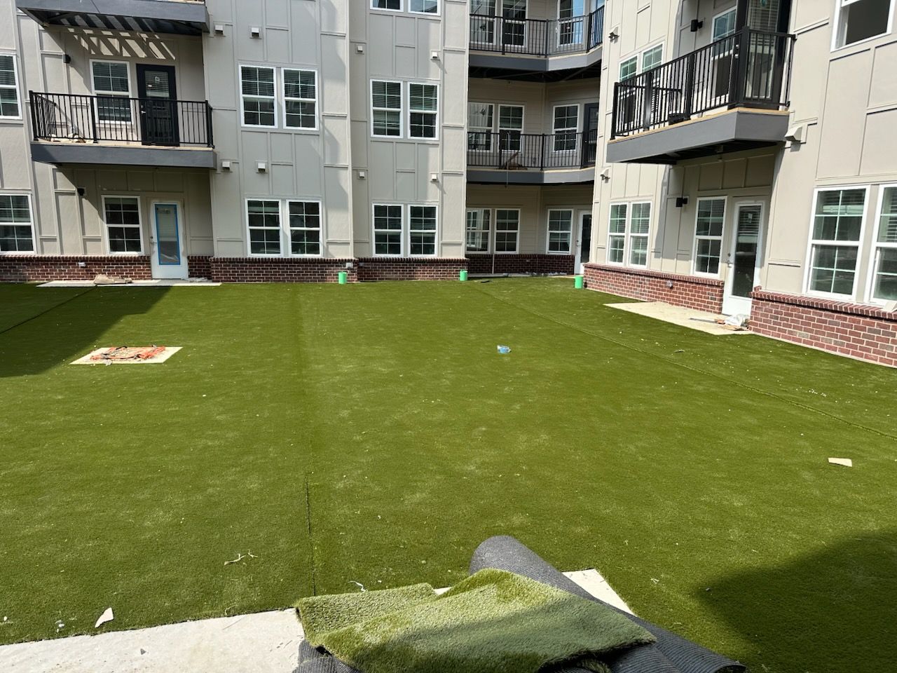 Multi-Family Courtyard Turf Installation by Southwest Greens Midwest
