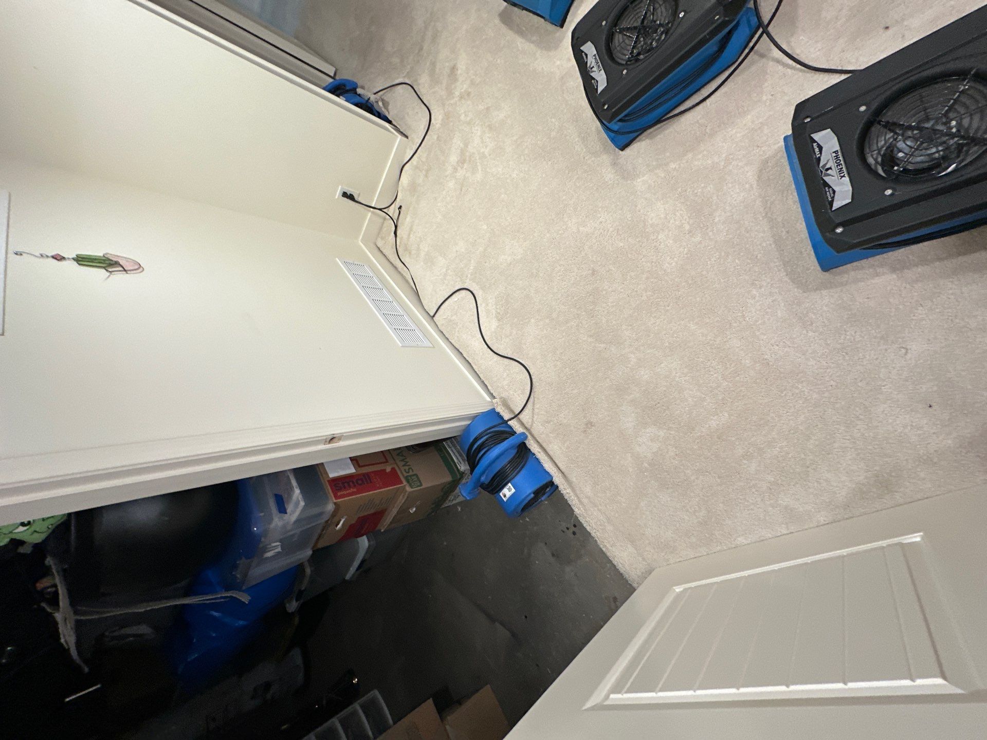 Basement Water Damage Restoration and Structural Drying in Leawood by Fine Restoration