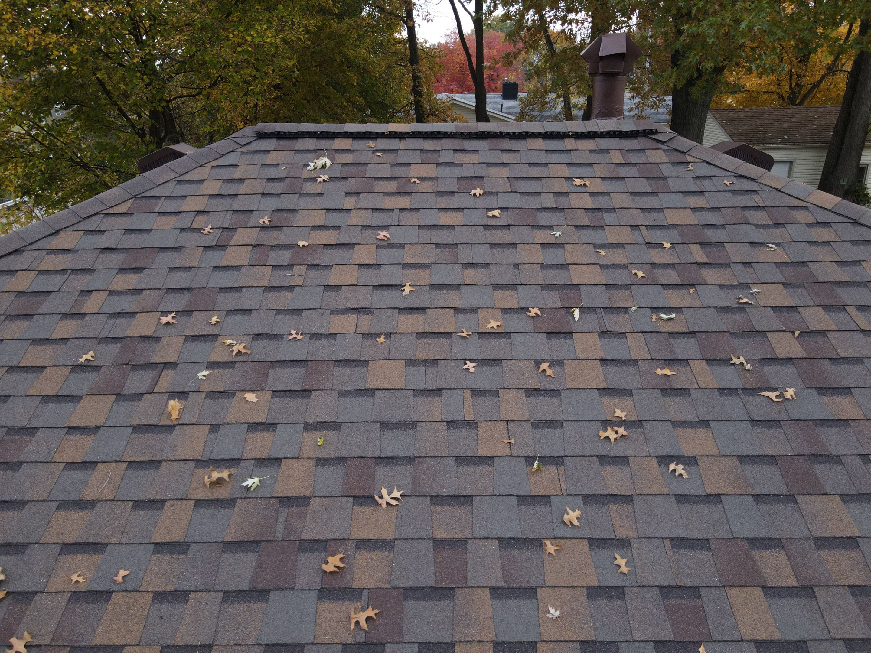 Brand: Atlas Pinnacle Color: Pristine Scotchgard Copper Canyon Drip: Musket Brown by Eagle Eye Roofing