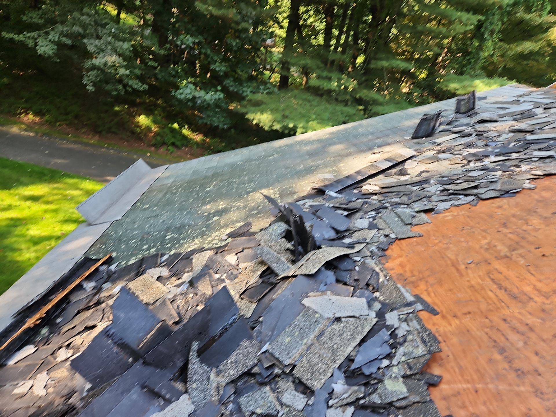Residential Roofing Installation using Owens Corning TruDefinition Duration AR - Estate Gray by A Plus Exterior