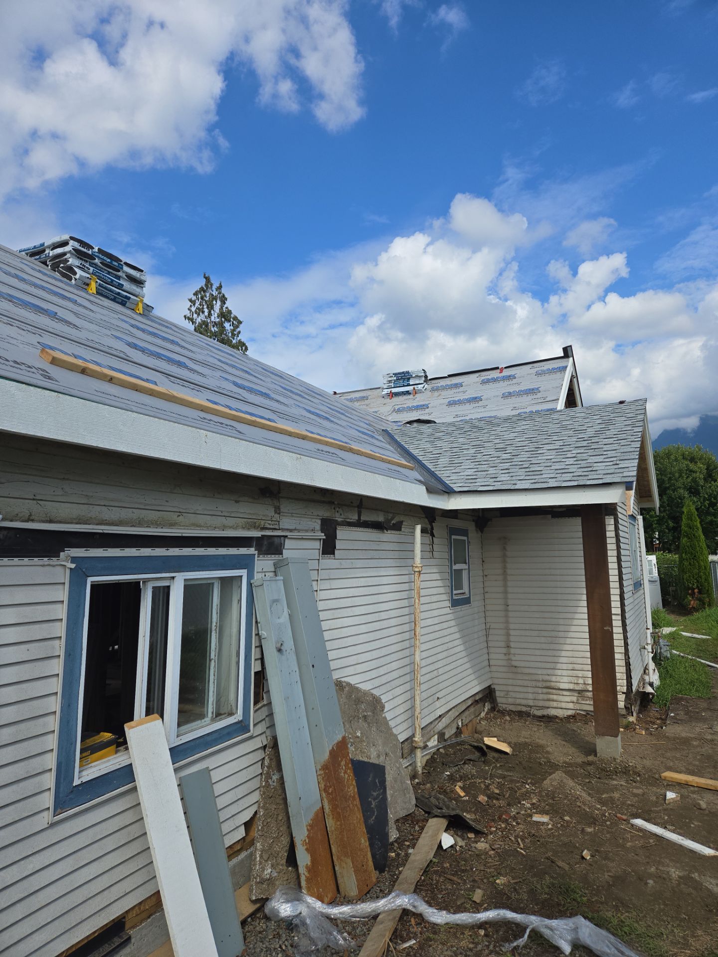 Commercial Re-Roof using IKO Dual Grey by Top Notch Roofing Inc