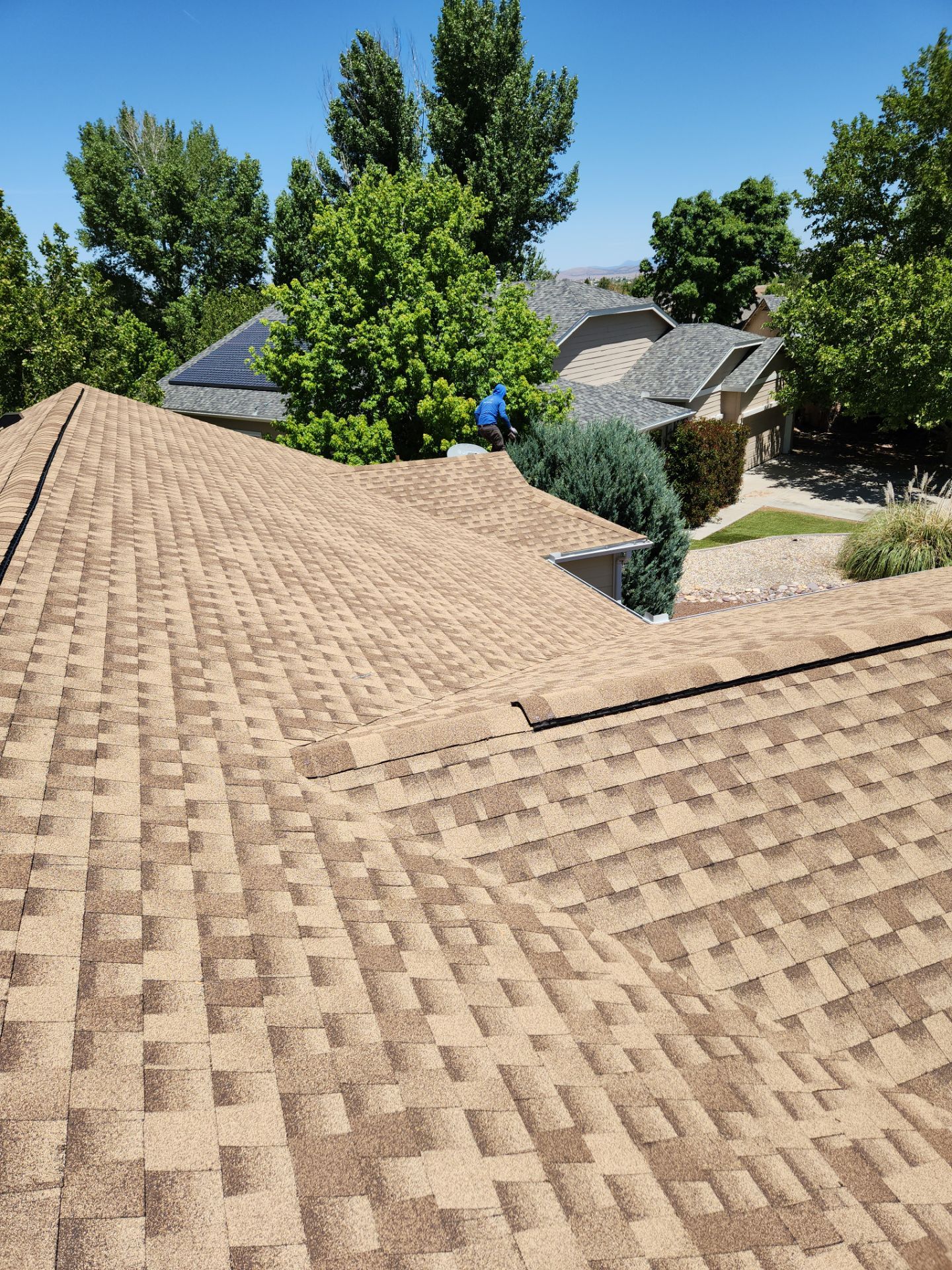 Prescott Valley Roof Replacement With GAF Timberline HDZ Shakewood Shingles by Badger Roofing