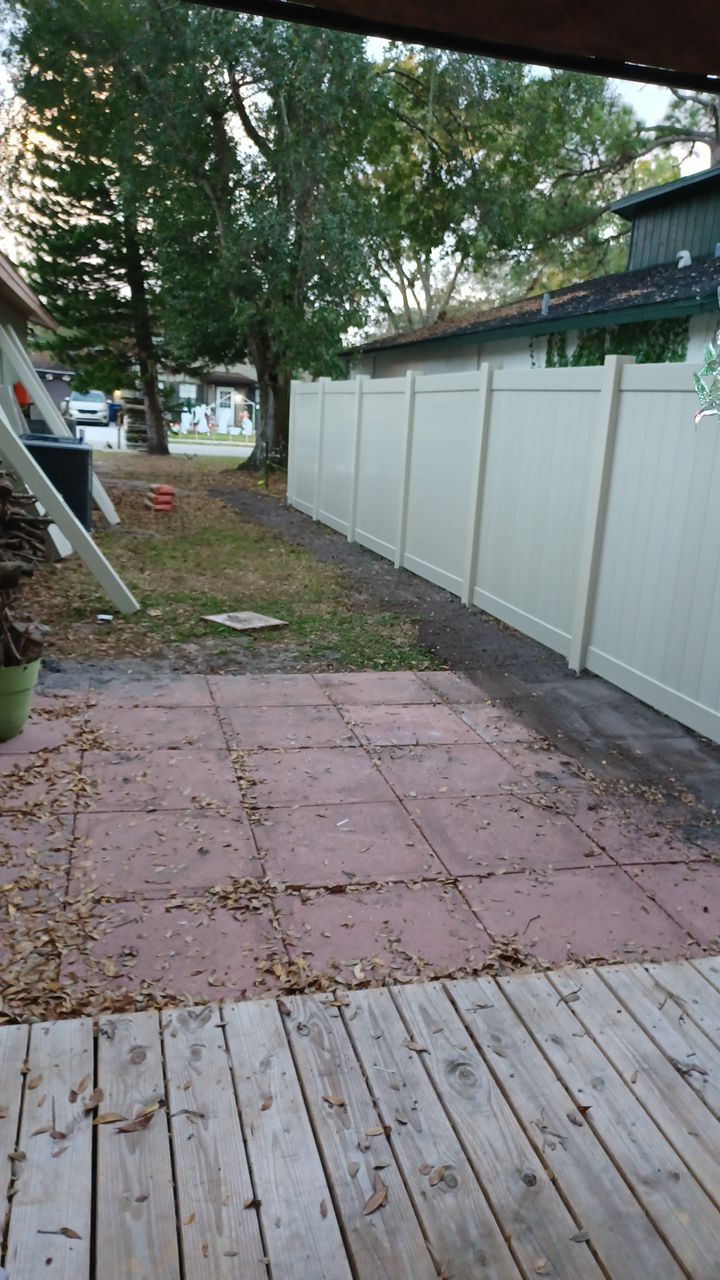 Sarasota, FL 6ft. Tall Tan Vinyl Privacy Fence  by Asap fence and gates, LLC